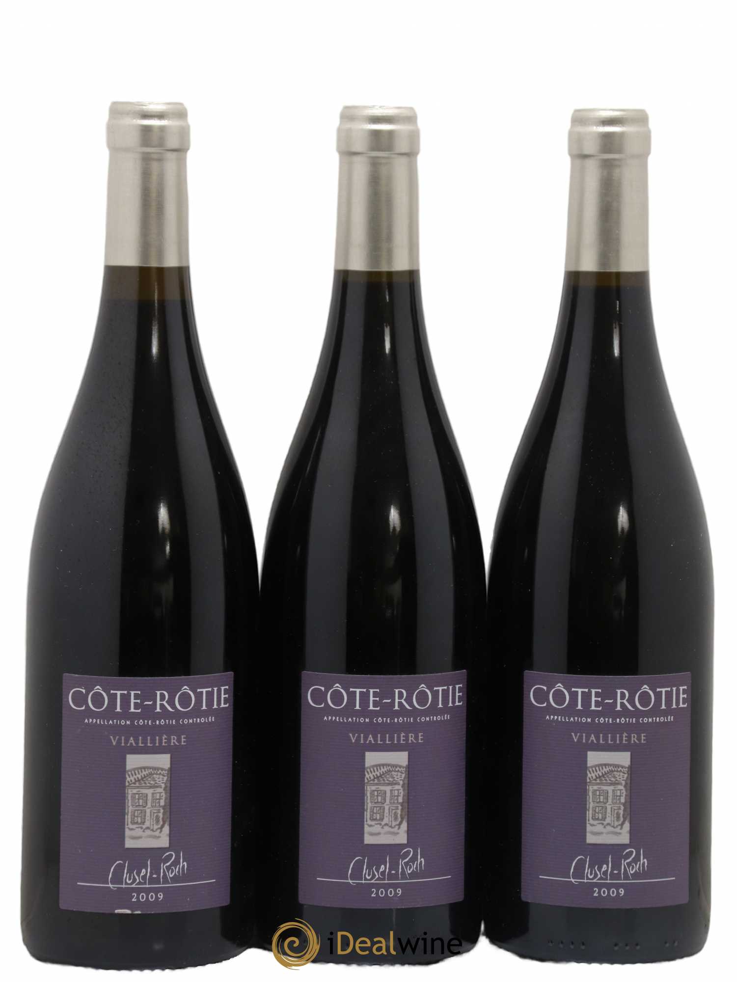 Côte-Rôtie Viallière Clusel-Roch 2009 - Lot de 3 bouteilles - 0