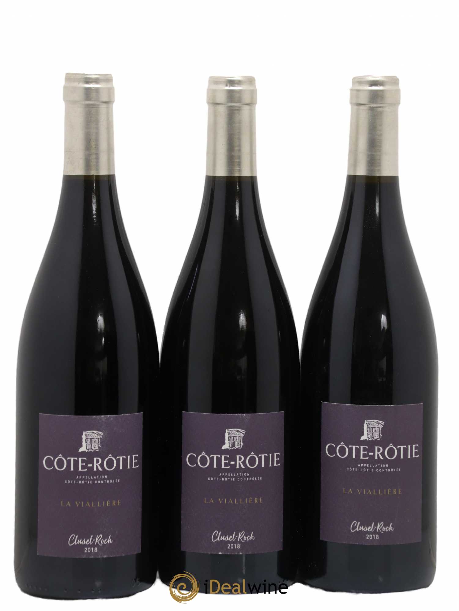 Côte-Rôtie Viallière Clusel-Roch 2018 - Lot de 3 bouteilles - 0
