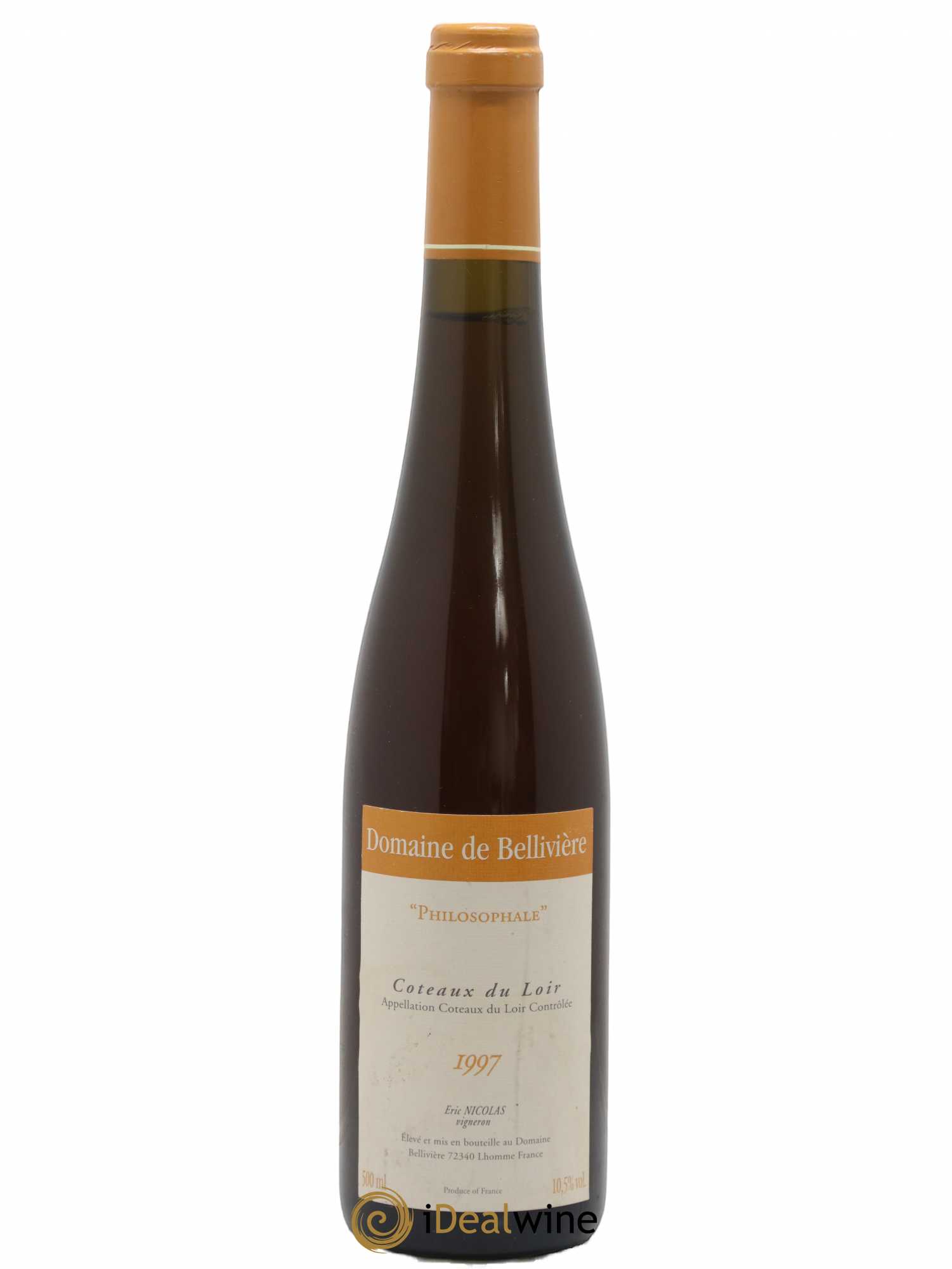 Coteaux du Loir Philosophale Domaine de Bellivière 50cl 1997 - Lotto di 1 bottiglia - 0