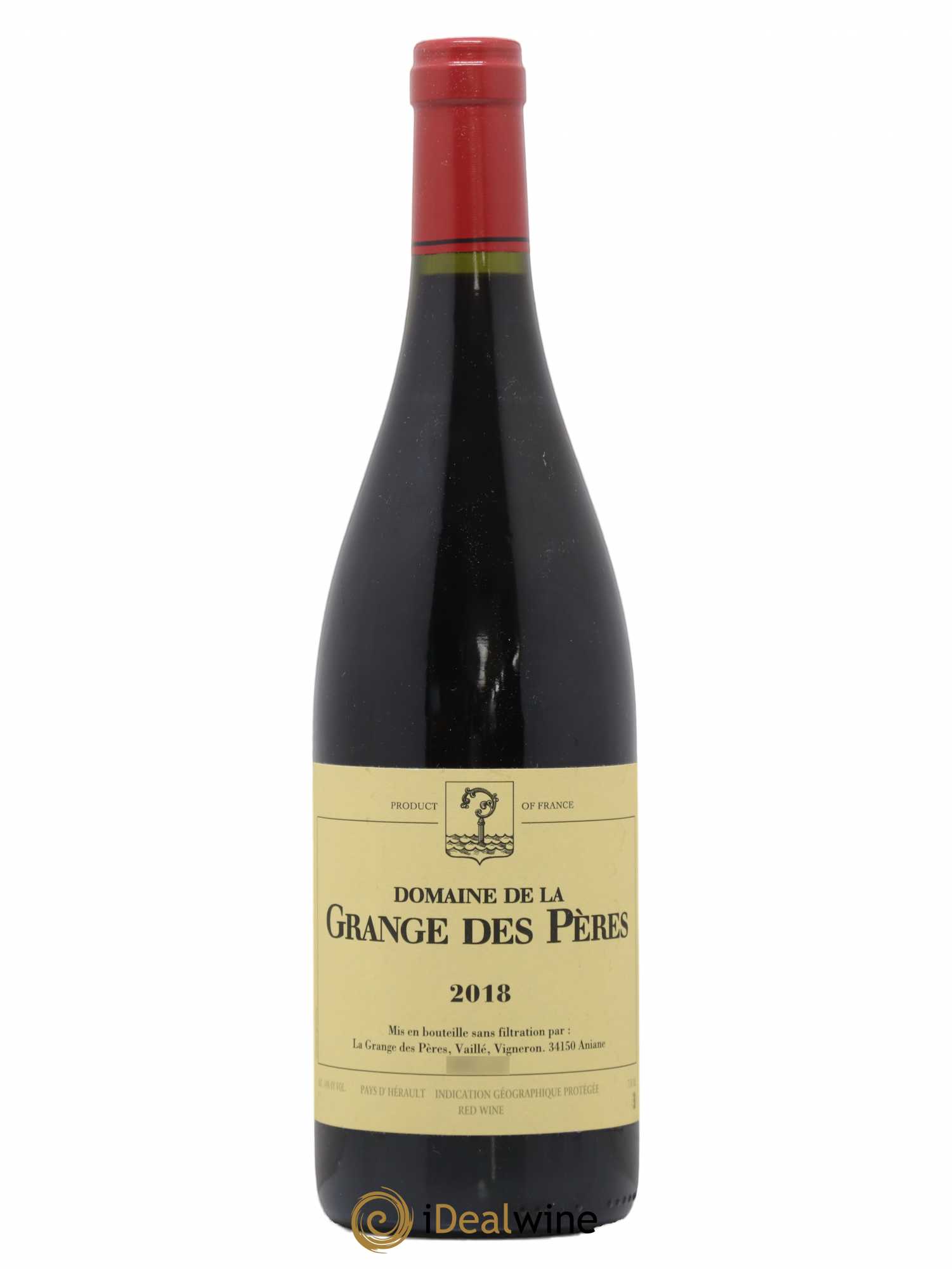 Pays d'Hérault Grange des Pères Laurent Vaillé 2018 - Lot de 1 bouteille - 0