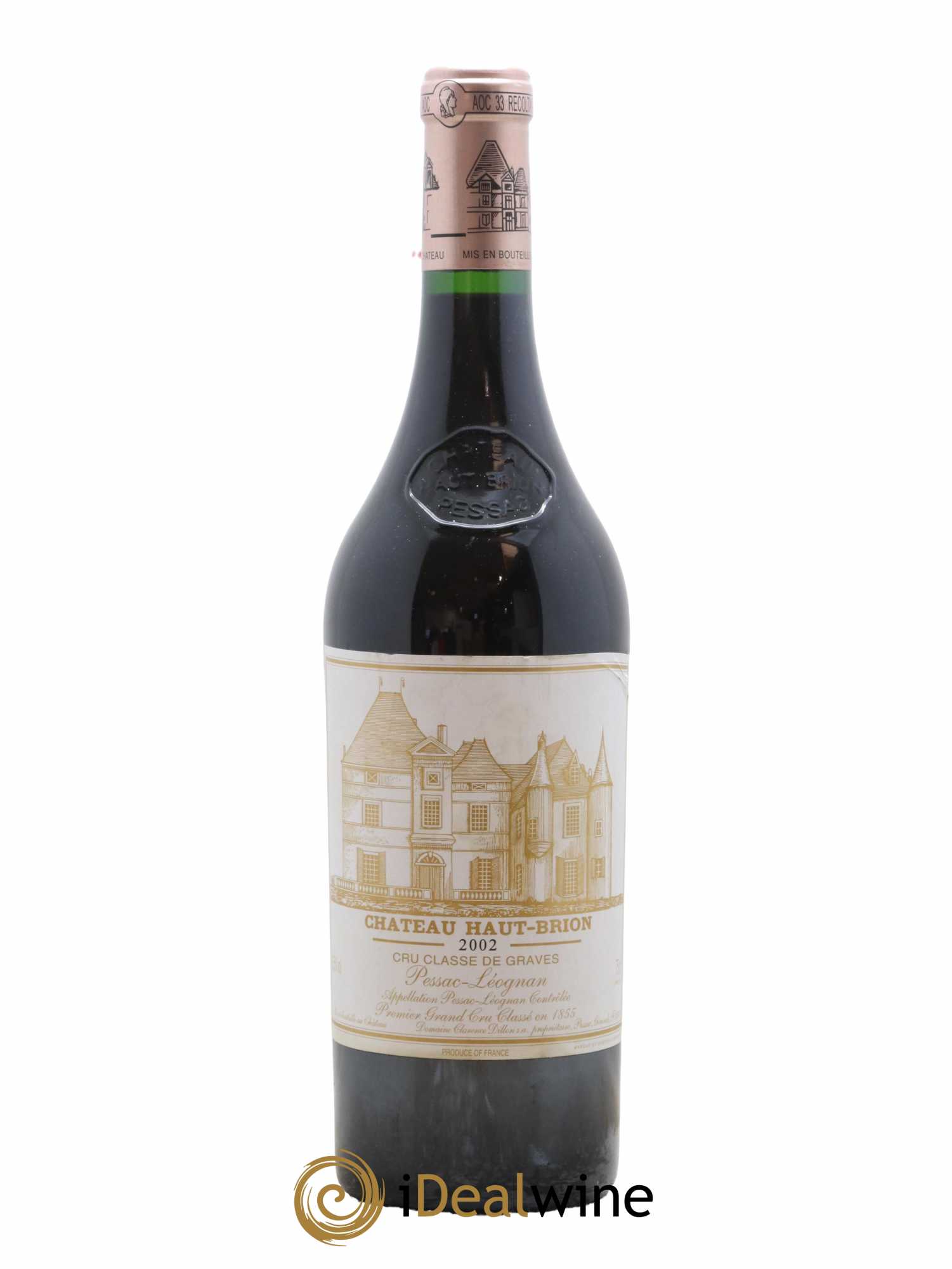 Château Haut Brion 1er Grand Cru Classé 2002 - Lot de 1 bouteille - 0