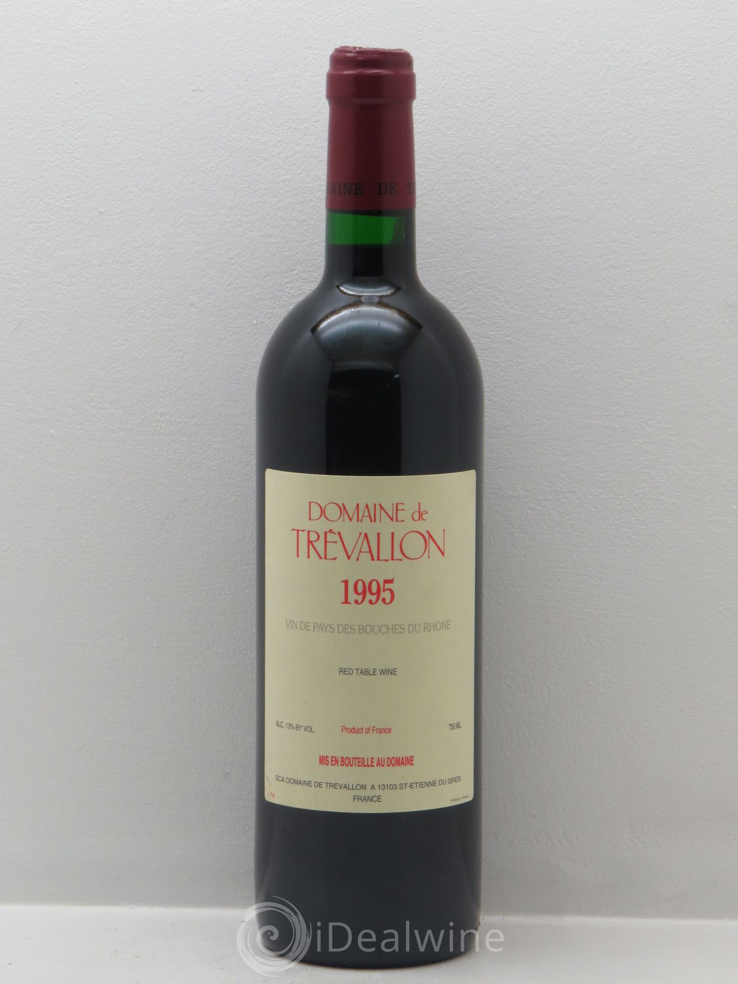 VDP Bouches du Rhône Trévallon (Domaine de) Eloi Dürrbach 1995 - Lot de 1 bouteille - 0