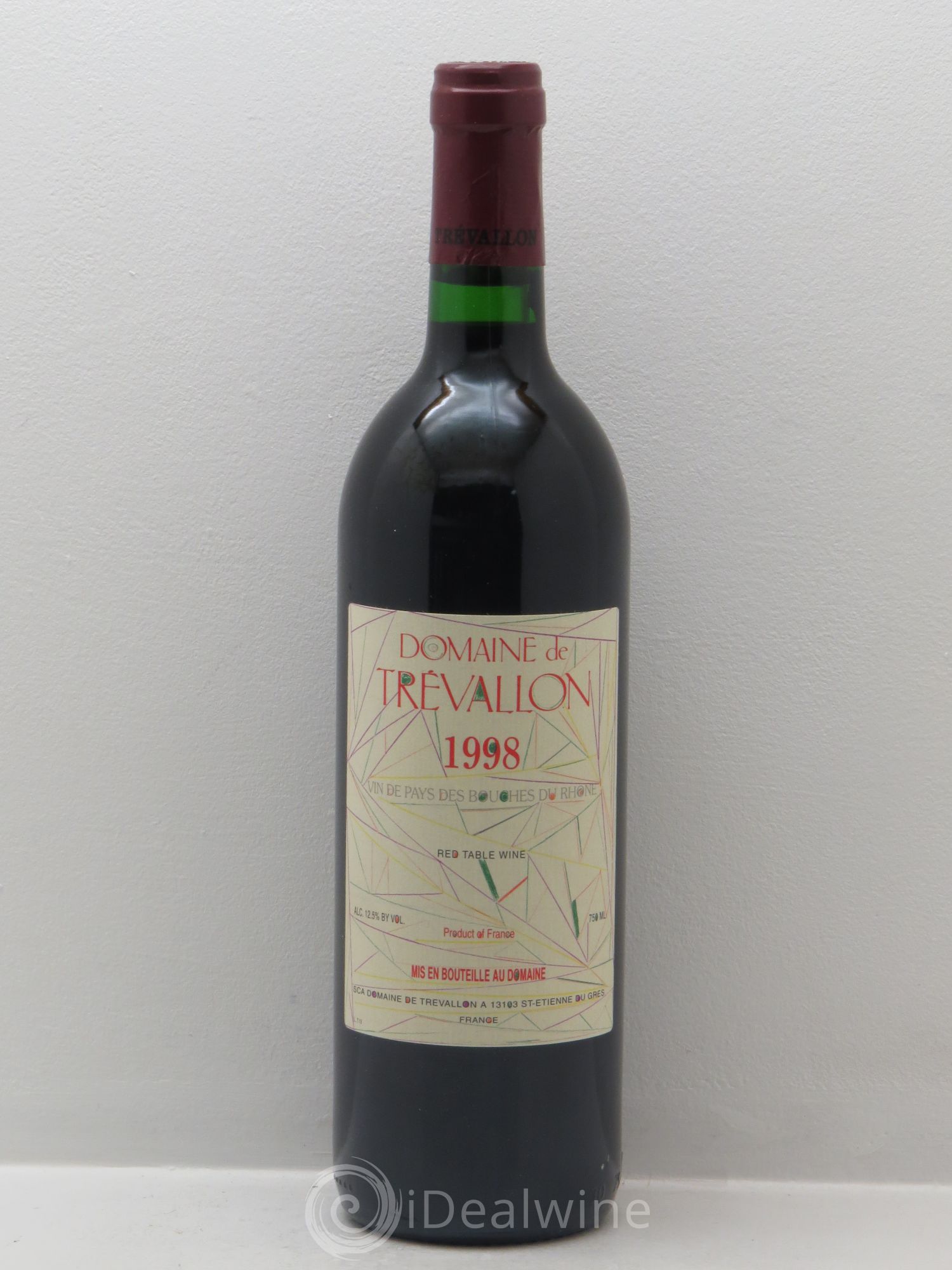 VDP Bouches du Rhône Trévallon (Domaine de) Eloi Dürrbach 1998 - Lot de 1 bouteille - 0