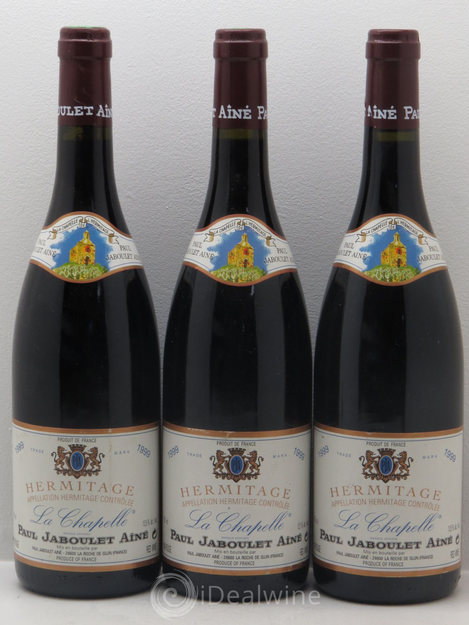 Hermitage La Chapelle Paul Jaboulet Ainé 1999 - Lot de 3 bouteilles - 0
