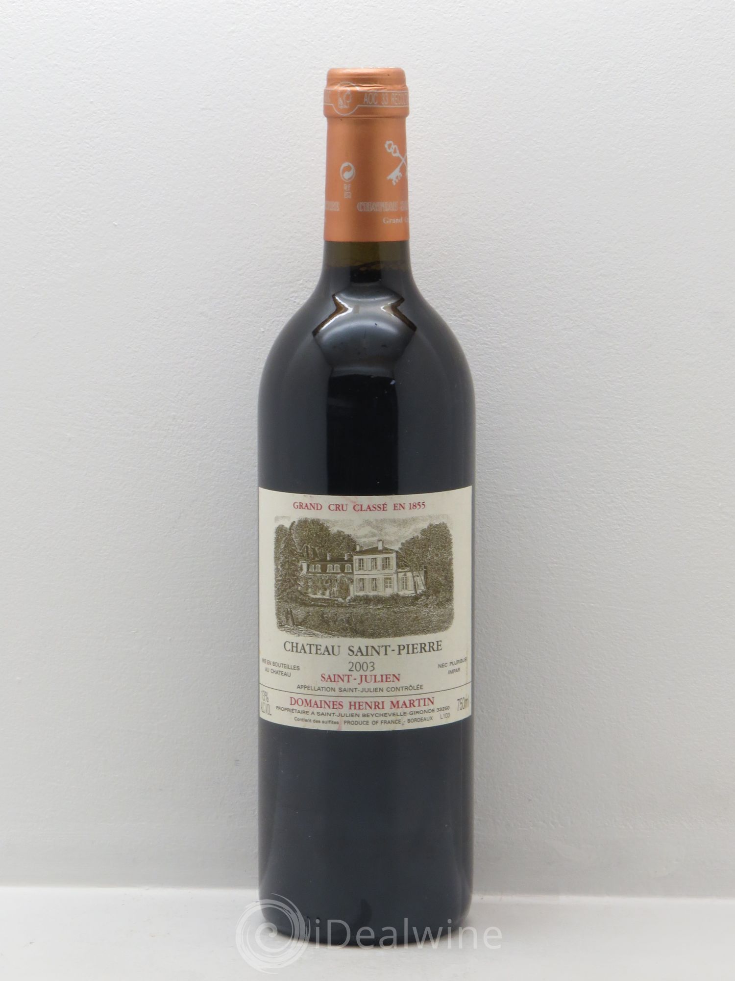 Château Saint-Pierre 4ème Grand Cru Classé 2003 - Lot de 1 bouteille - 0