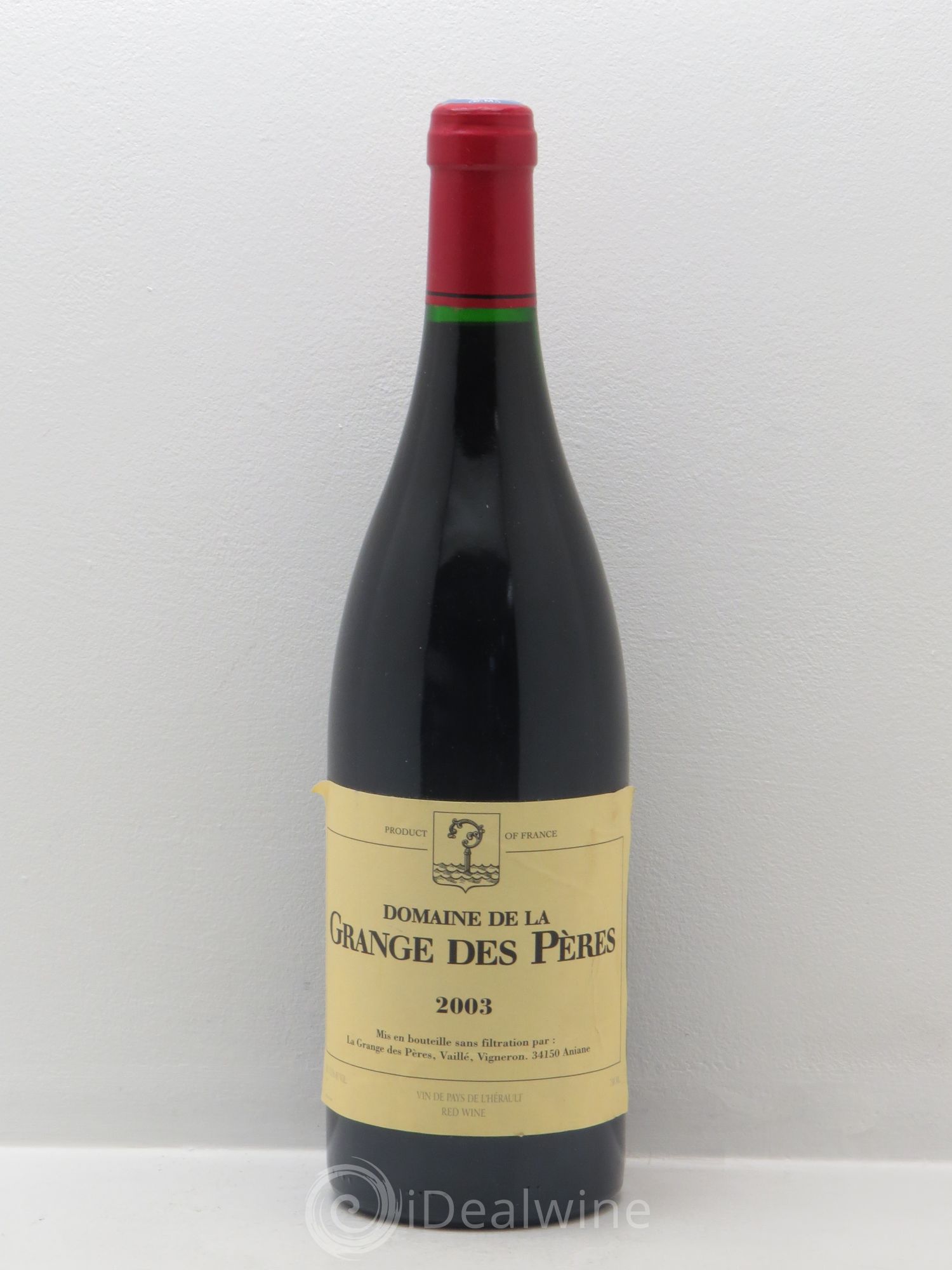 Pays d'Hérault Grange des Pères Laurent Vaillé 2003 - Lot de 1 bouteille - 0