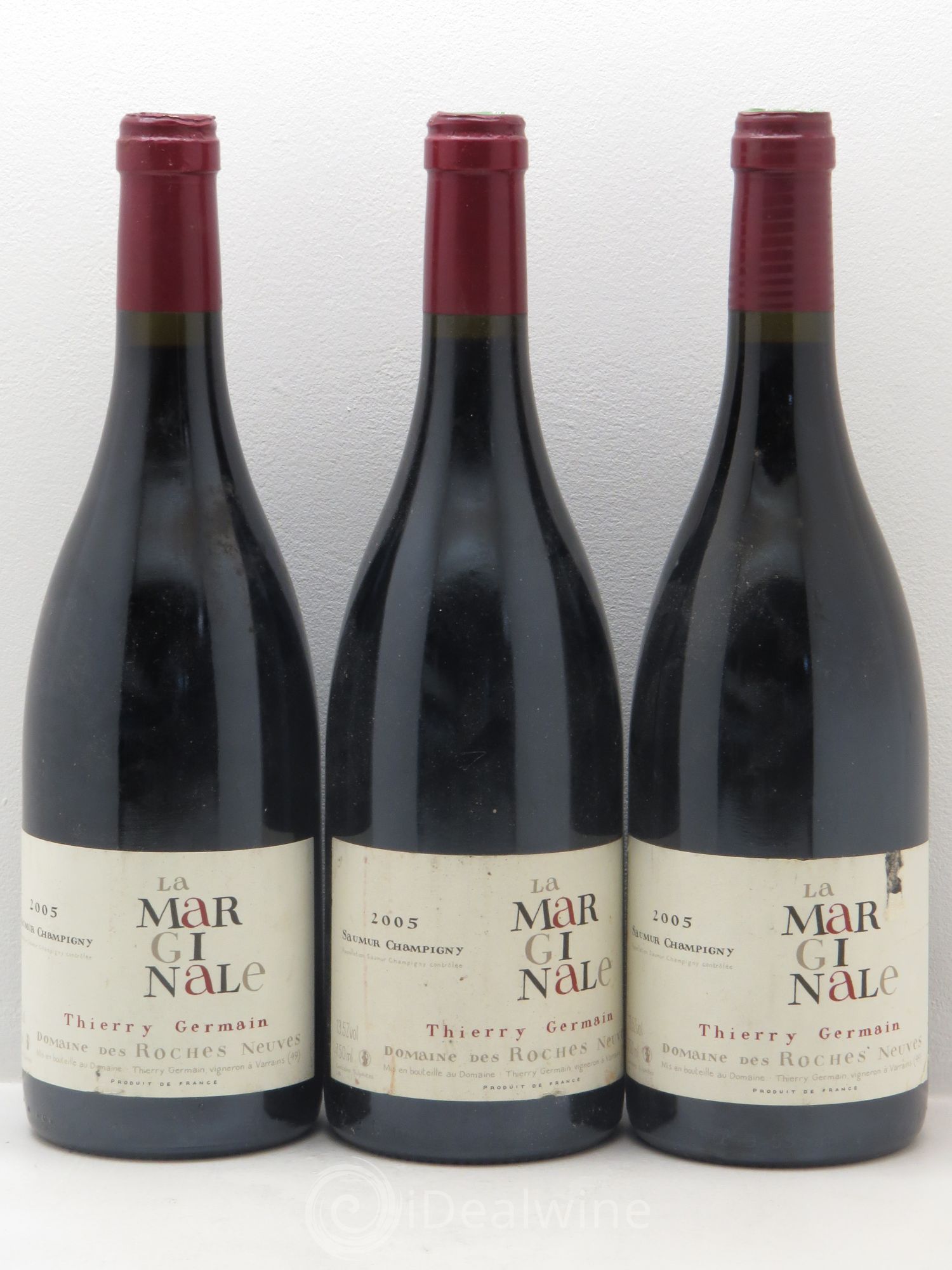 Saumur-Champigny La Marginale Domaine des Roches Neuves - Thierry Germain 2005 - Lot de 3 bouteilles - 0