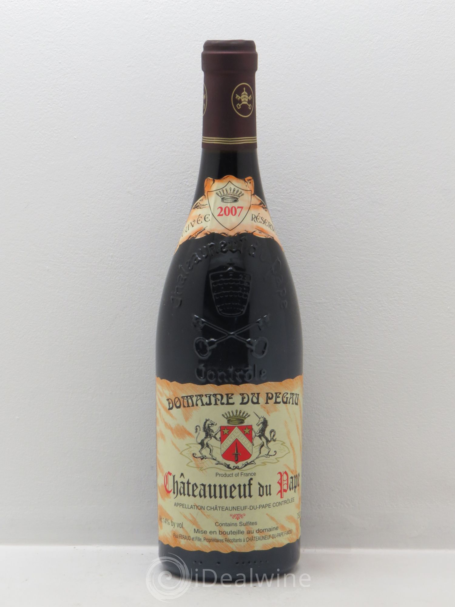 Châteauneuf-du-Pape Domaine du Pégau Cuvée Réservée Paul et Laurence Féraud 2007 - Lot de 1 bouteille - 0