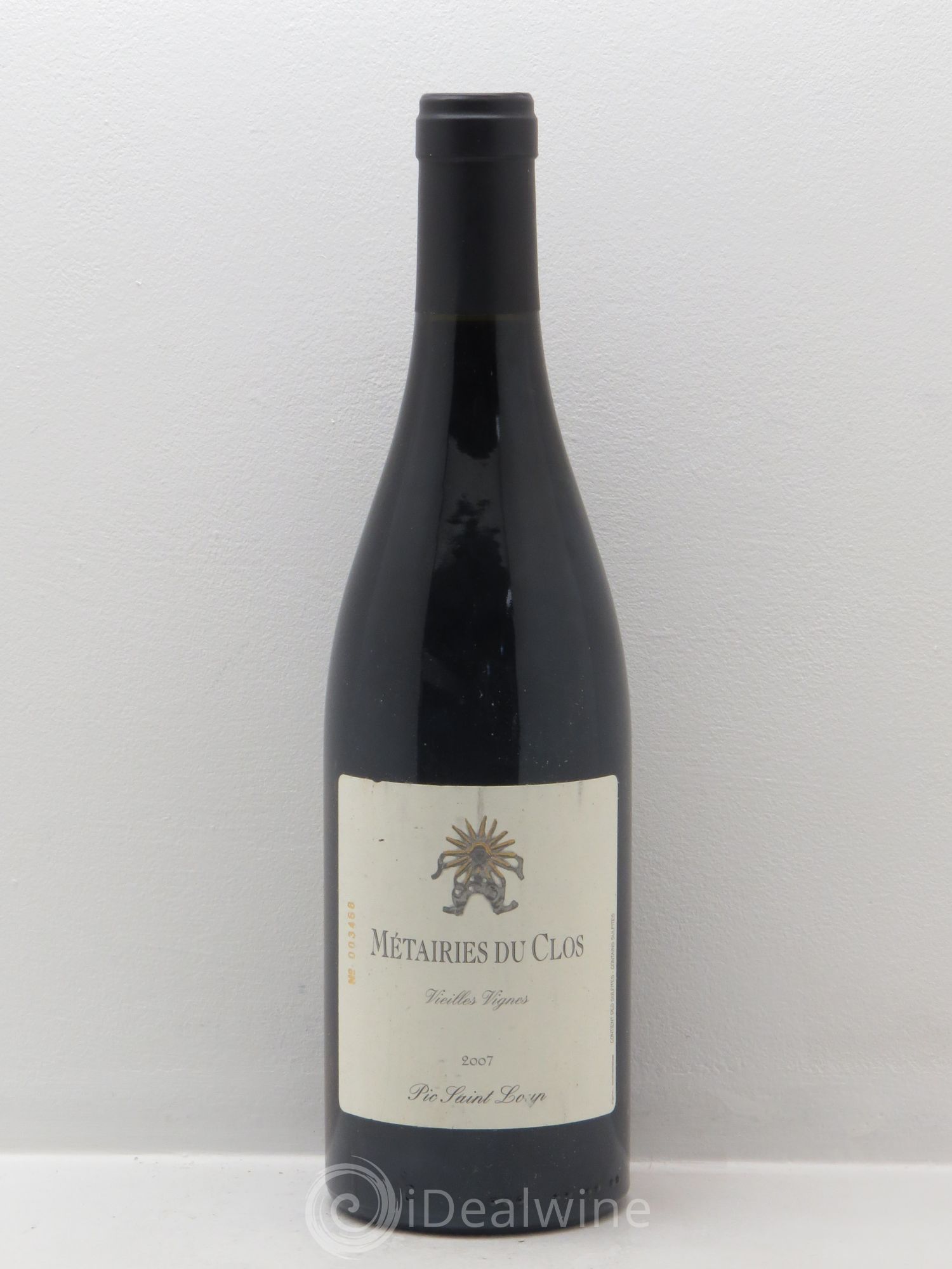 Pic Saint-Loup Les Métairies du Clos Vieilles Vignes Christophe Peyrus et Françoise Julien Vieilles Vignes 2007 - Lot de 1 bouteille - 0
