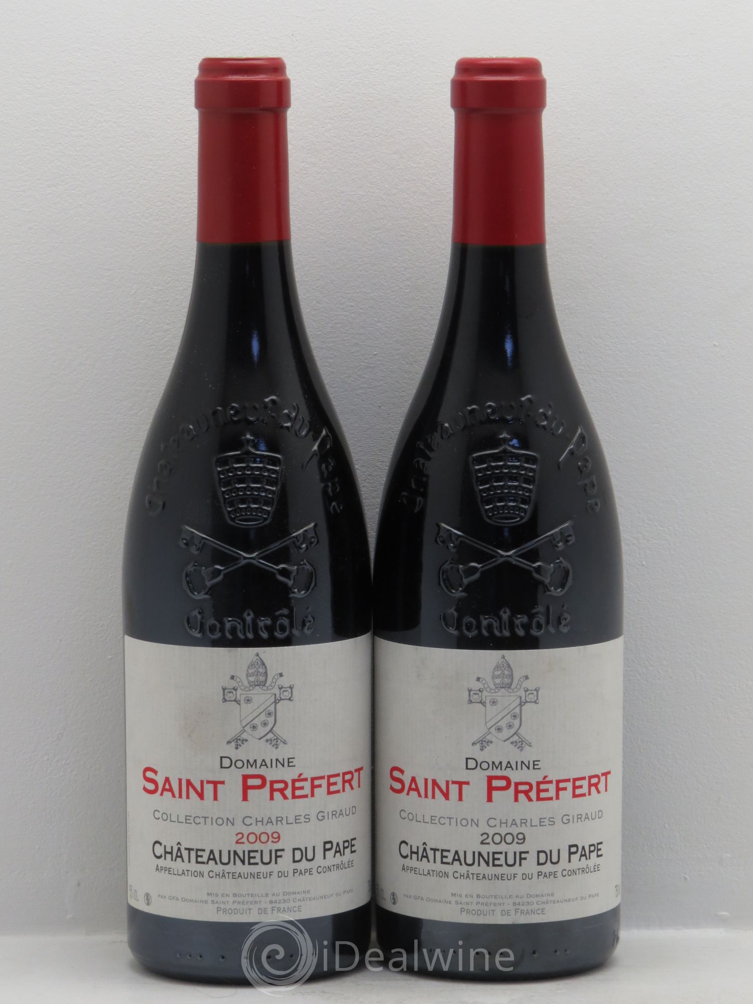 Châteauneuf-du-Pape Collection Charles Giraud Domaine Saint-Préfert 2009 - Lot de 2 bouteilles - 0