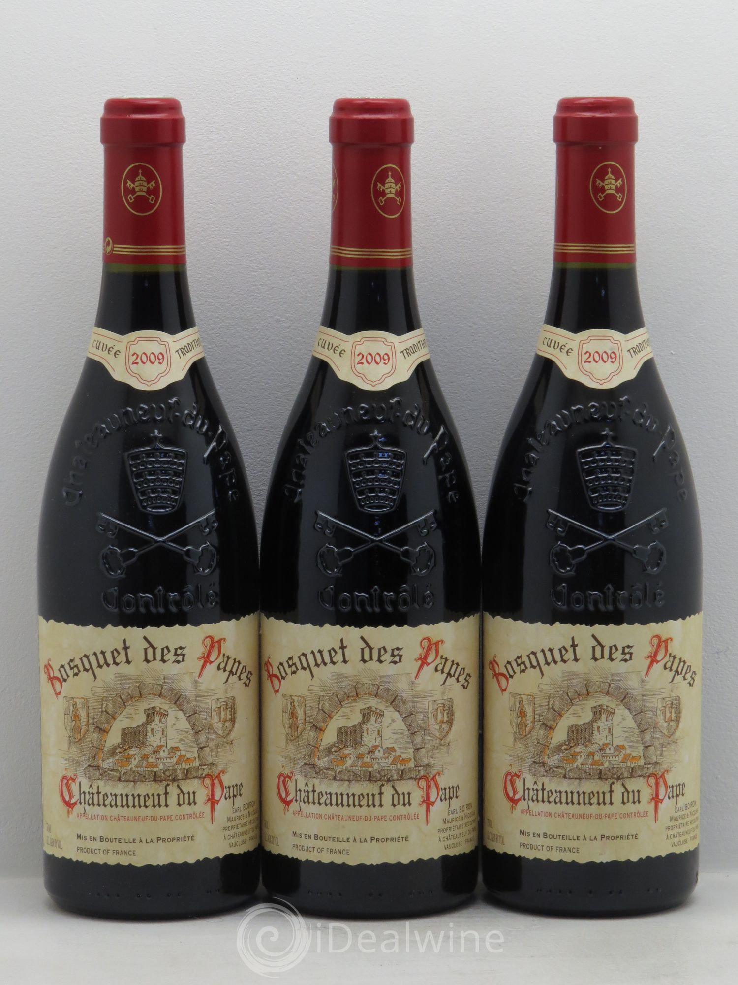 Châteauneuf-du-Pape Cuvée Tradition - Le Bosquet des Papes 2009 - Posten von 3 Flaschen - 0