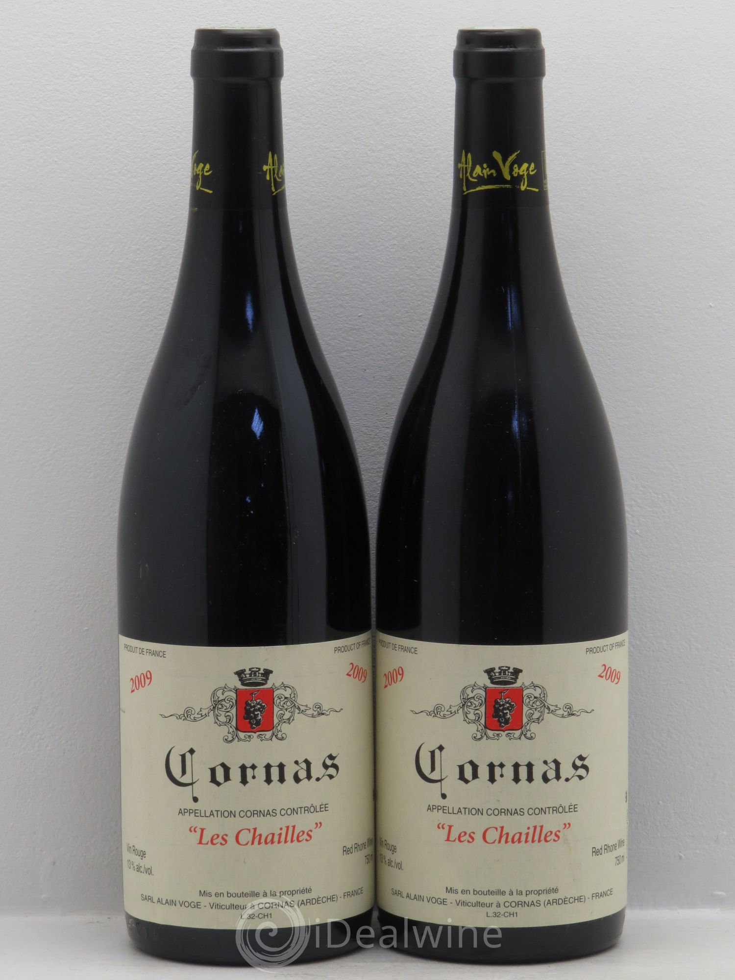 Cornas Les Chailles Alain Voge (Domaine) 2009 - Lot de 2 bouteilles - 0