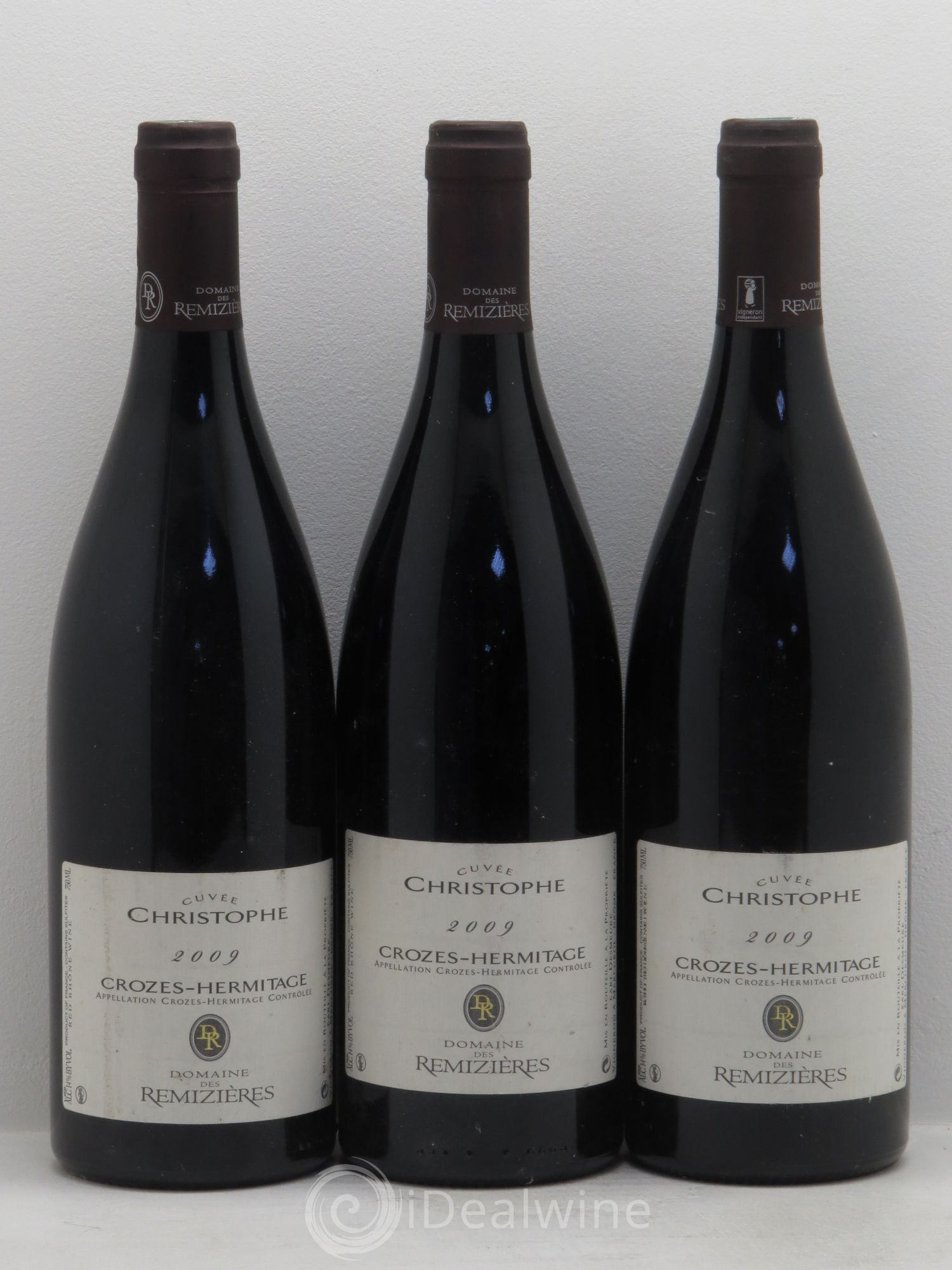 Crozes-Hermitage Cuvée Christophe Domaine des Rémizières 2009 - Posten von 3 Flaschen - 0