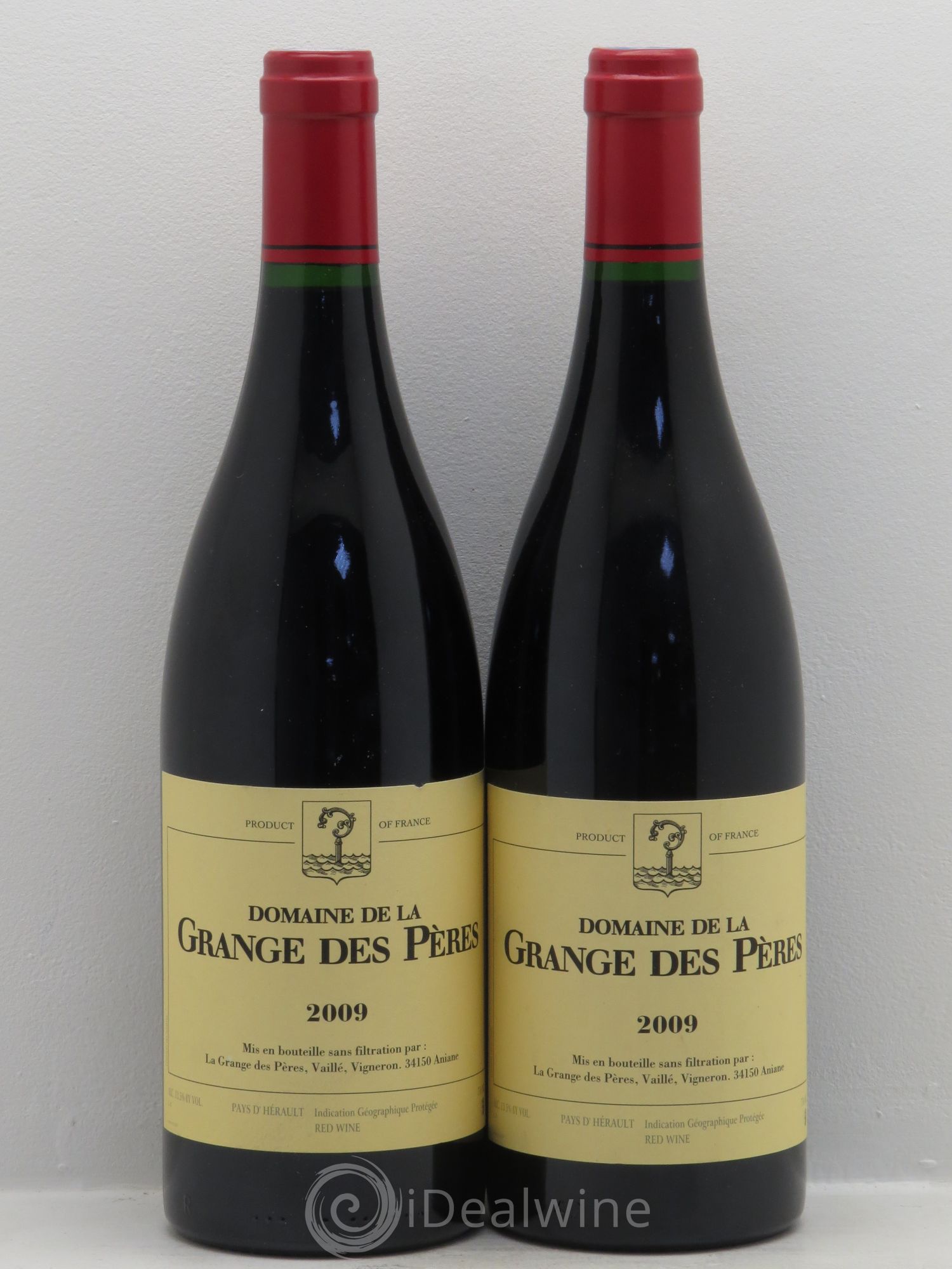 Pays d'Hérault Grange des Pères Laurent Vaillé 2009 - Lot de 2 bouteilles - 0