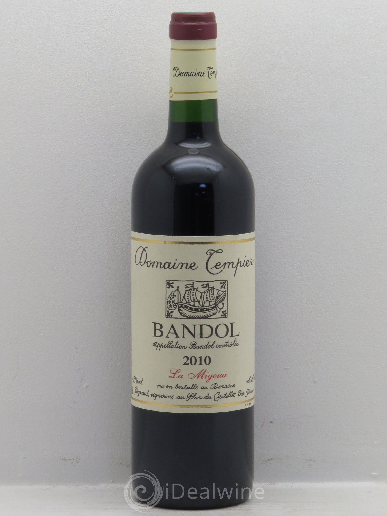 Bandol Domaine Tempier Cuvée La Migoua Famille Peyraud 2010 - Lot de 1 bouteille - 0