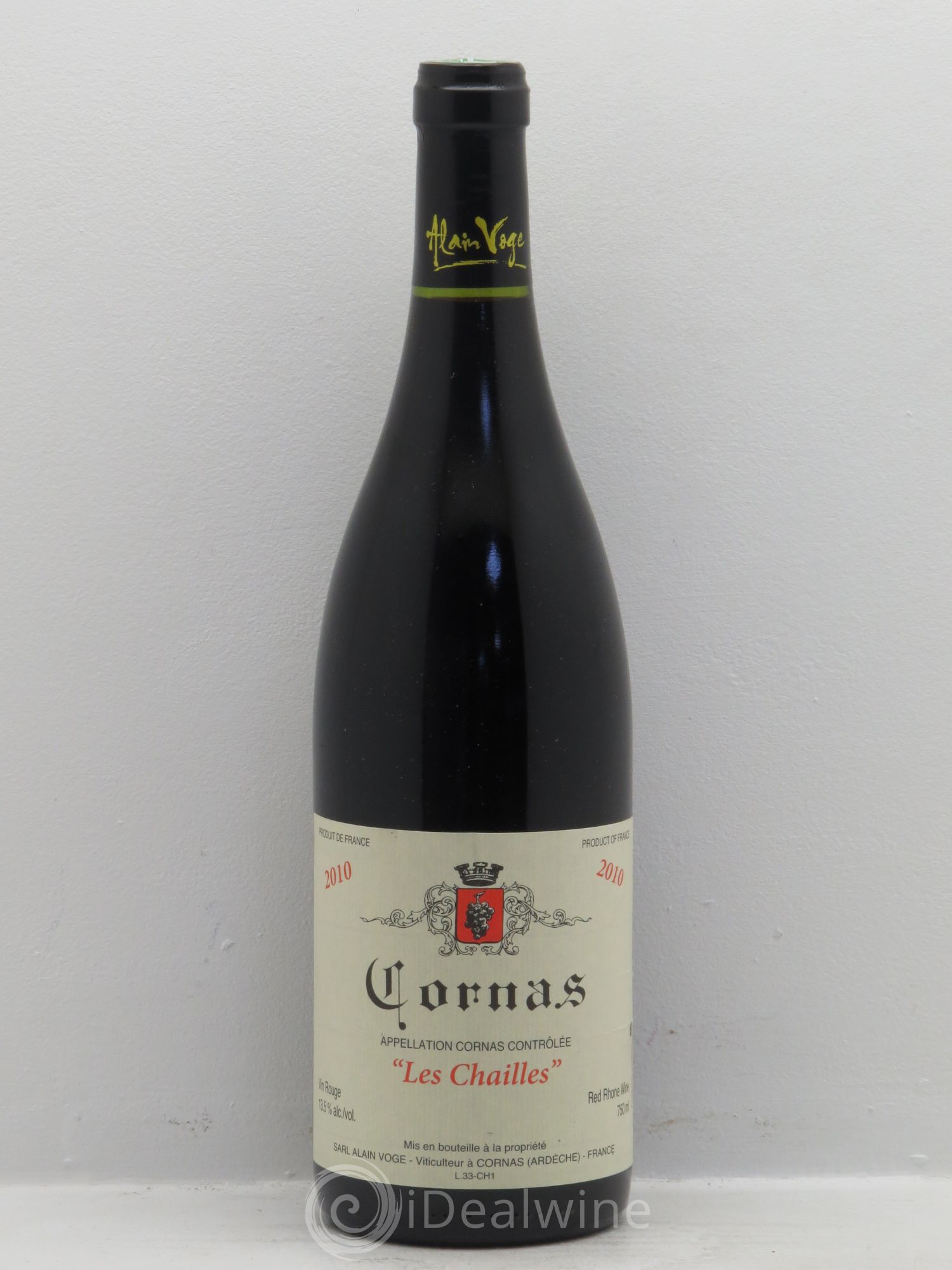 Cornas Les Chailles Alain Voge (Domaine) 2010 - Lot de 1 bouteille - 0