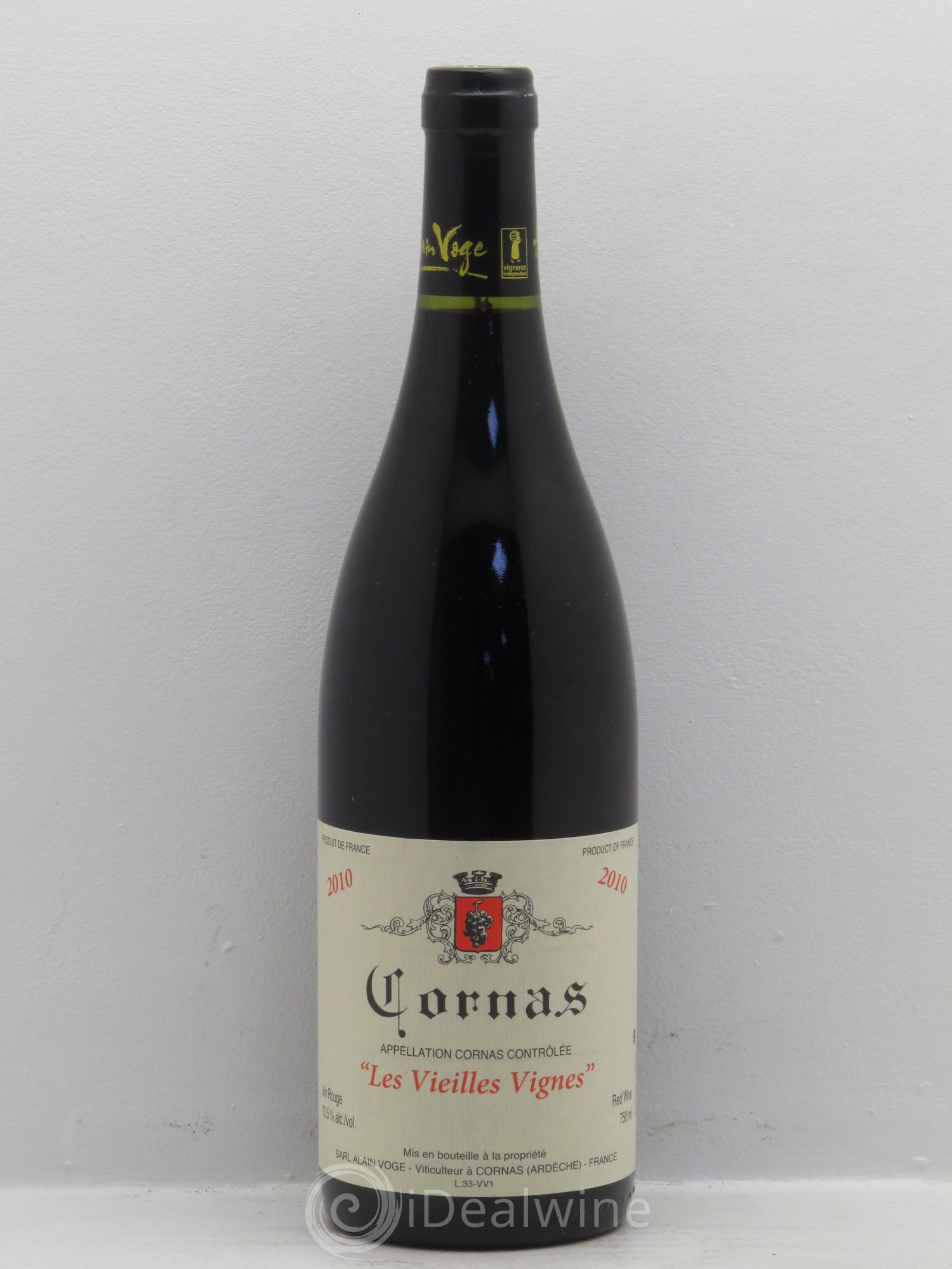 Cornas Les Vieilles Vignes Alain Voge (Domaine) 2010 - Lot de 1 bouteille - 0