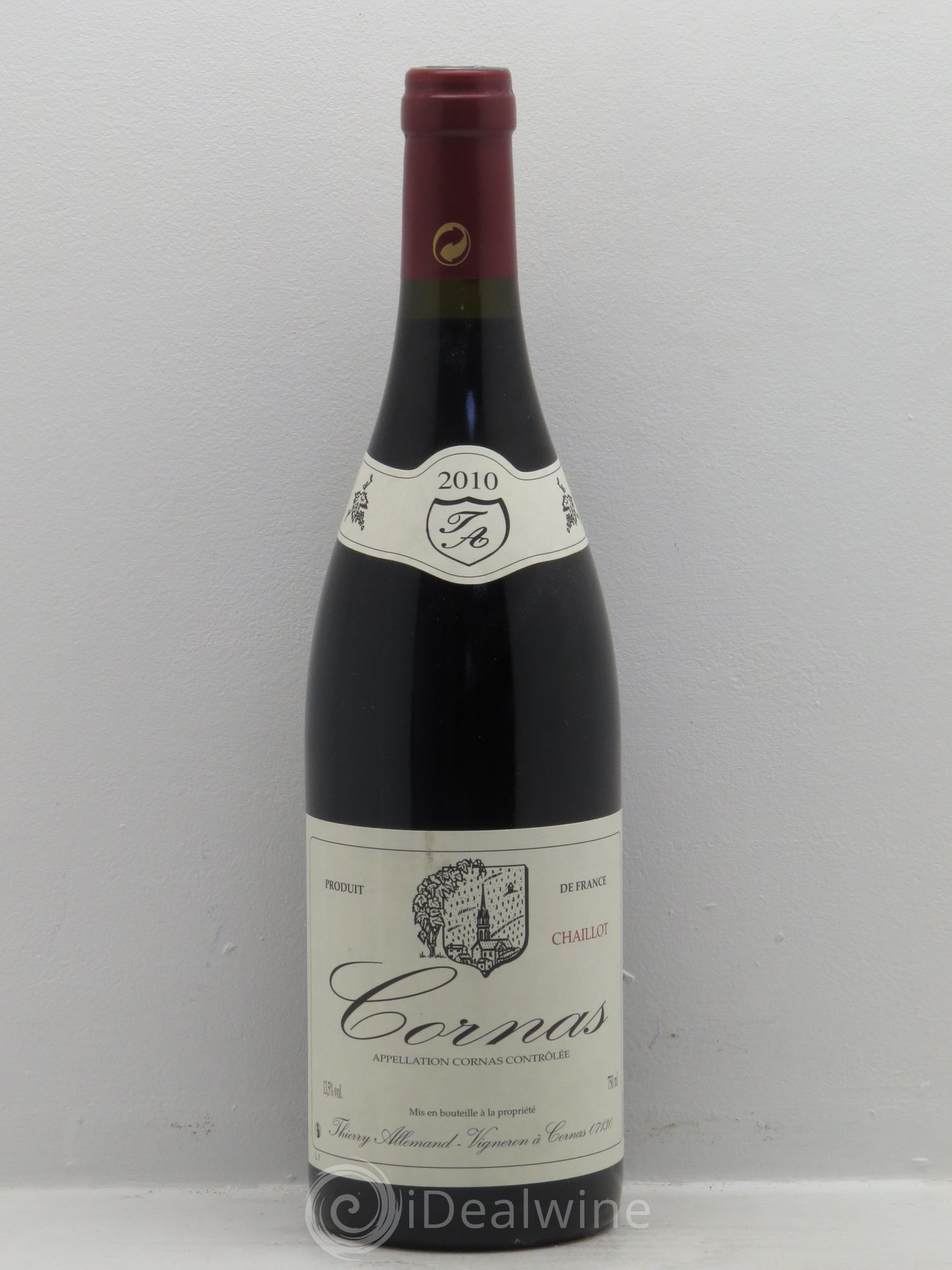 Cornas Chaillot Thierry Allemand 2010 - Lot de 1 bouteille - 0