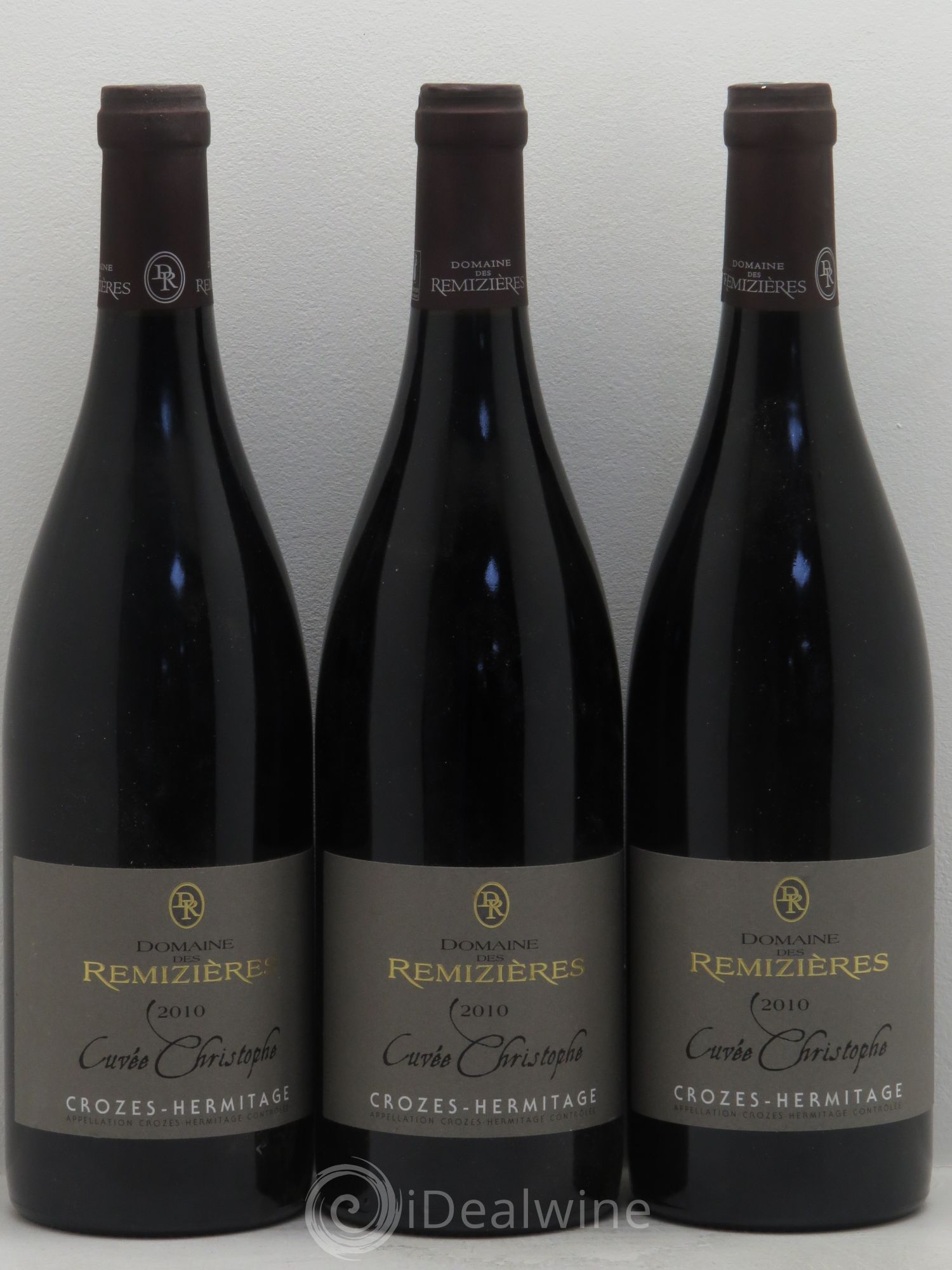 Crozes-Hermitage Cuvée Christophe - Domaine des Rémizières 2010 - Posten von 3 Flaschen - 0