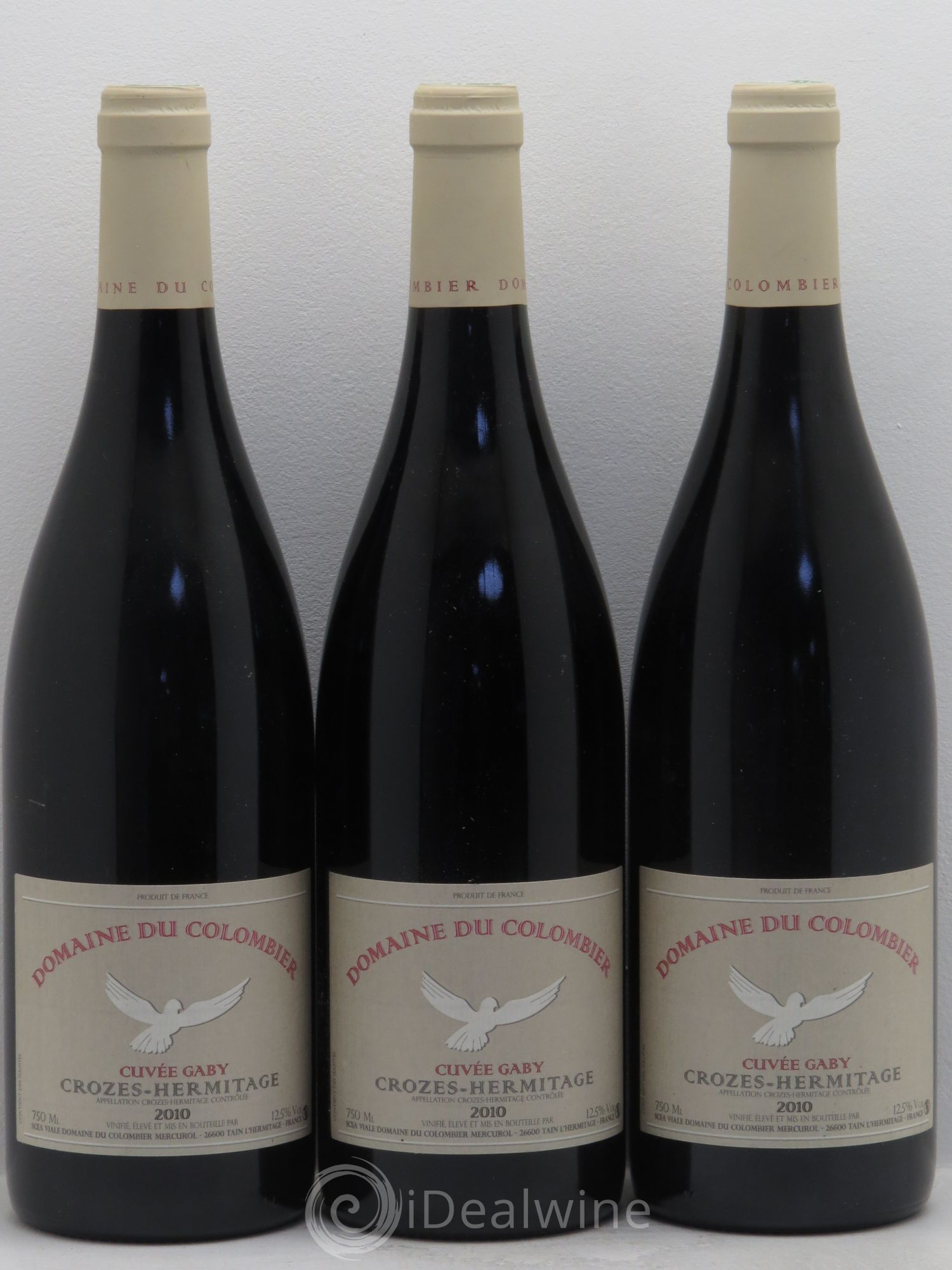 Crozes-Hermitage Cuvée Gaby Colombier (Domaine du) 2010 - Lot de 3 bouteilles - 0