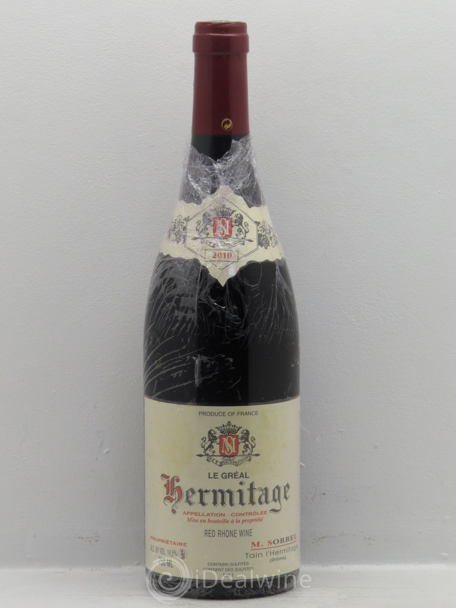 Hermitage Le Gréal Marc Sorrel 2010 - Lot de 2 bouteilles - 0