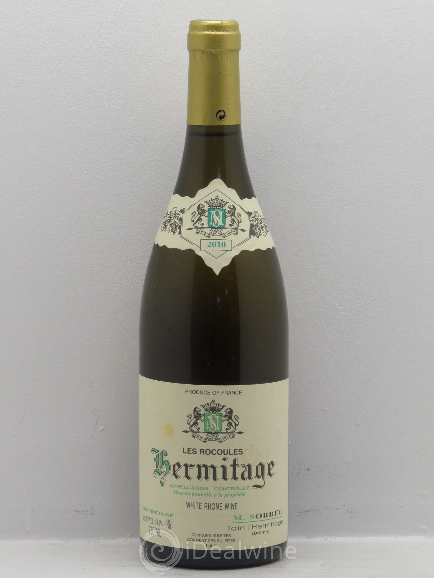 Hermitage Les Rocoules Marc Sorrel 2010 - Lot de 1 bouteille - 0