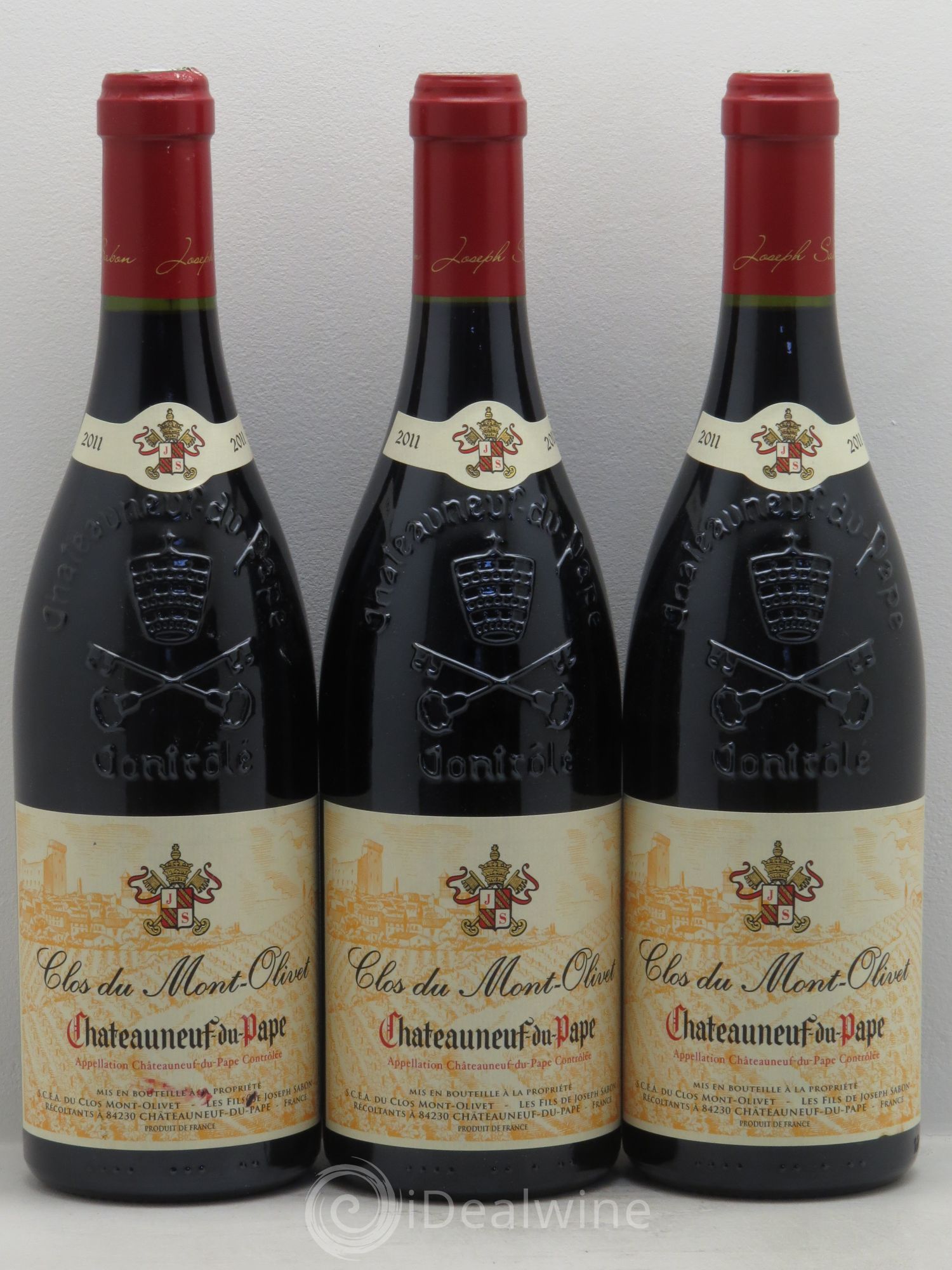 Châteauneuf-du-Pape Clos du Mont-Olivet 2011 - Lot de 3 bouteilles - 0