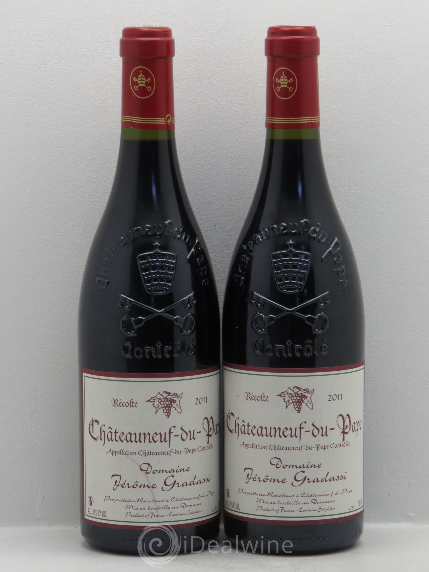 Châteauneuf-du-Pape Domaine Jérôme Grassadi 2011 - Posten von 2 Flaschen - 0