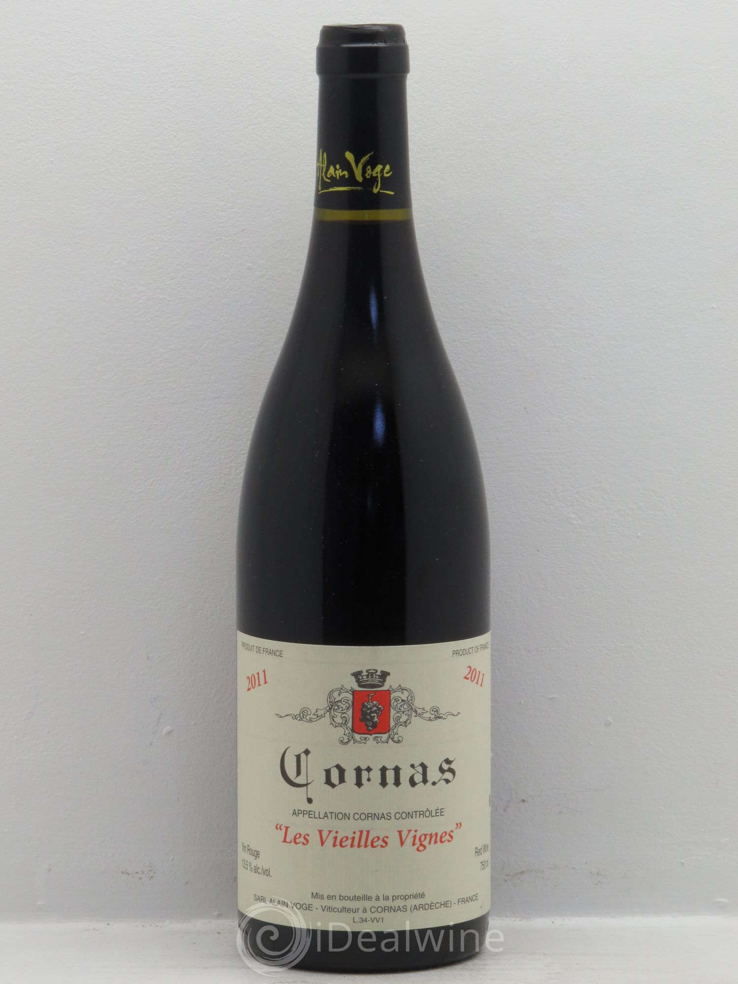 Cornas Les Vieilles Vignes Alain Voge (Domaine) 2011 - Lot de 1 bouteille - 0
