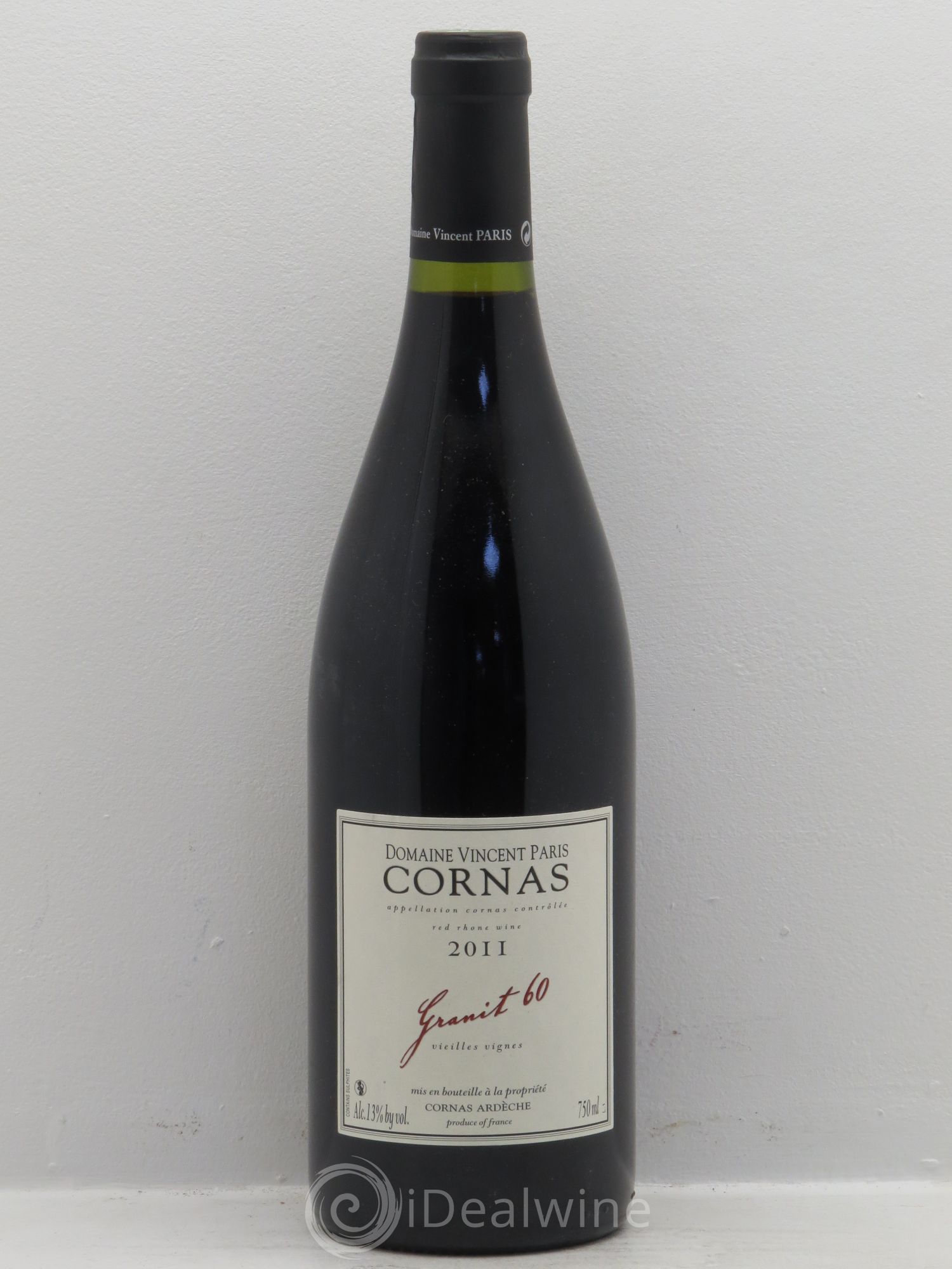 Cornas Granit 60 Vieilles Vignes Vincent Paris 2011 - Lot de 1 bouteille - 0