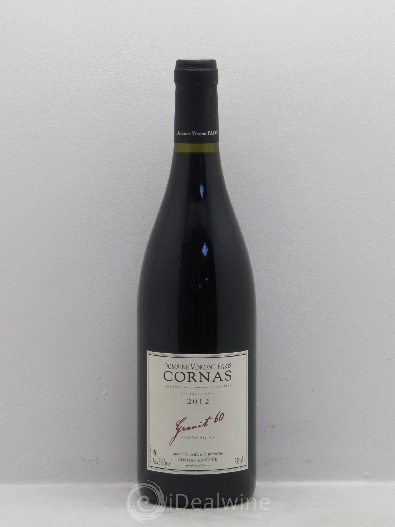 Cornas Granit 60 Vieilles Vignes Vincent Paris 2012 - Lot de 1 bouteille - 0