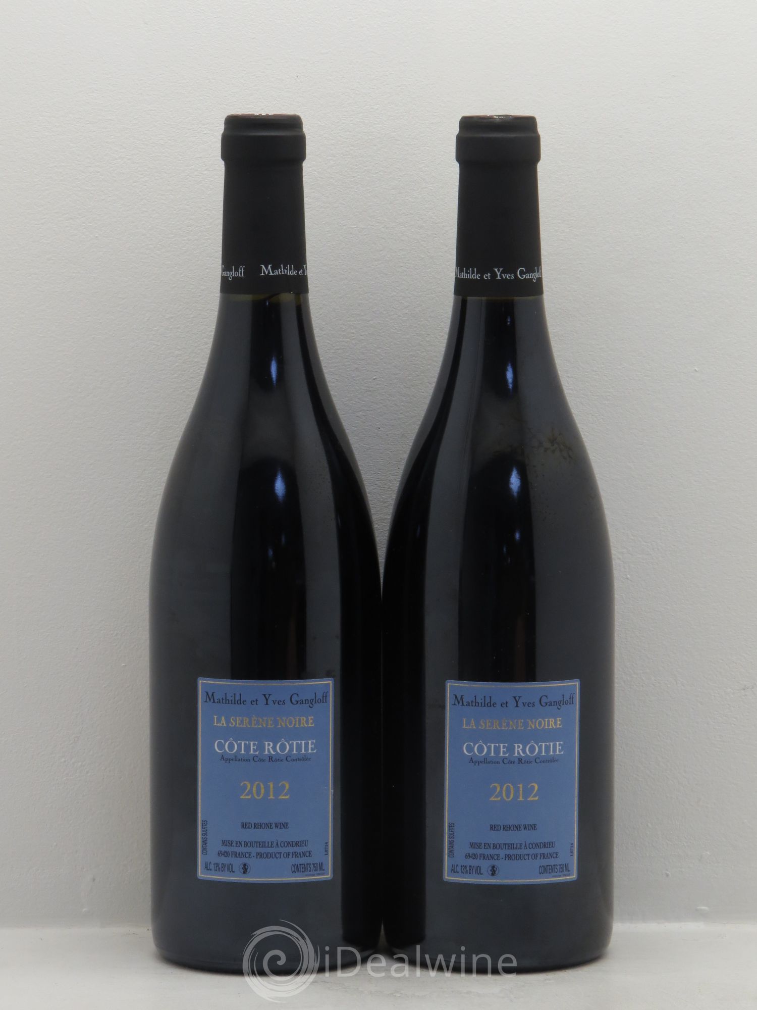 Côte-Rôtie La Sereine Noire Gangloff (Domaine) 2012 - Lot de 2 bouteilles - 1