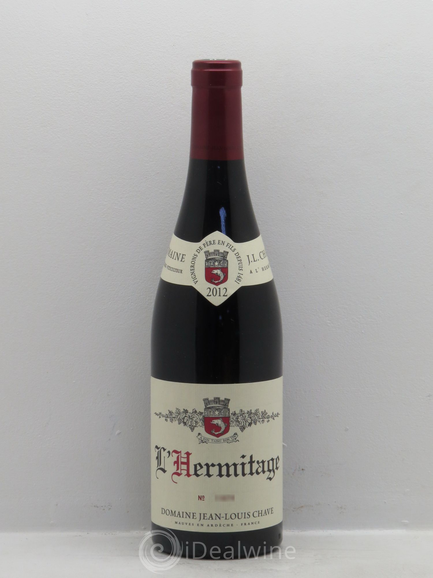 Hermitage Jean-Louis Chave 2012 - Lot de 1 bouteille - 0