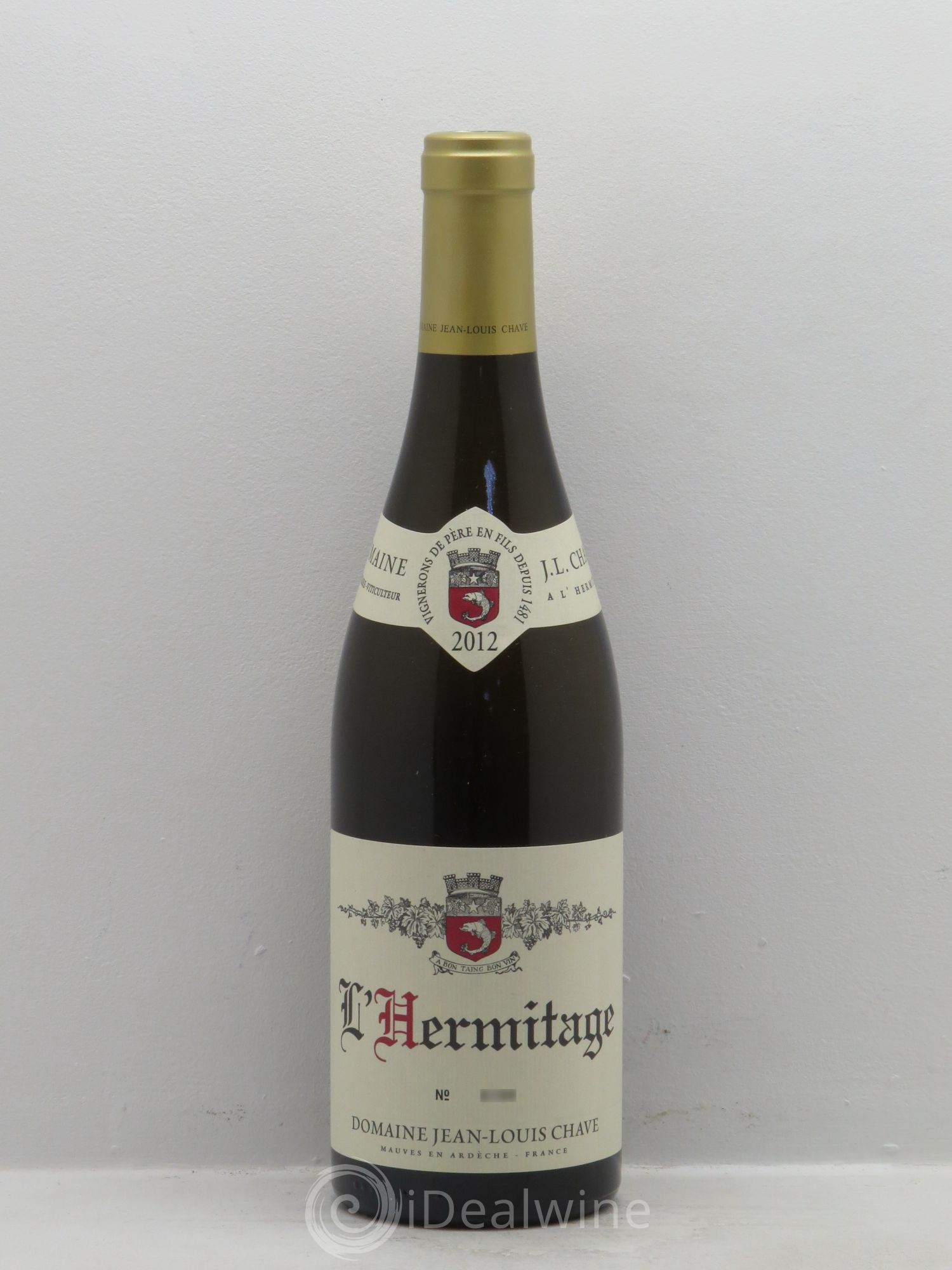 Hermitage Jean-Louis Chave 2012 - Lot de 1 bouteille - 0