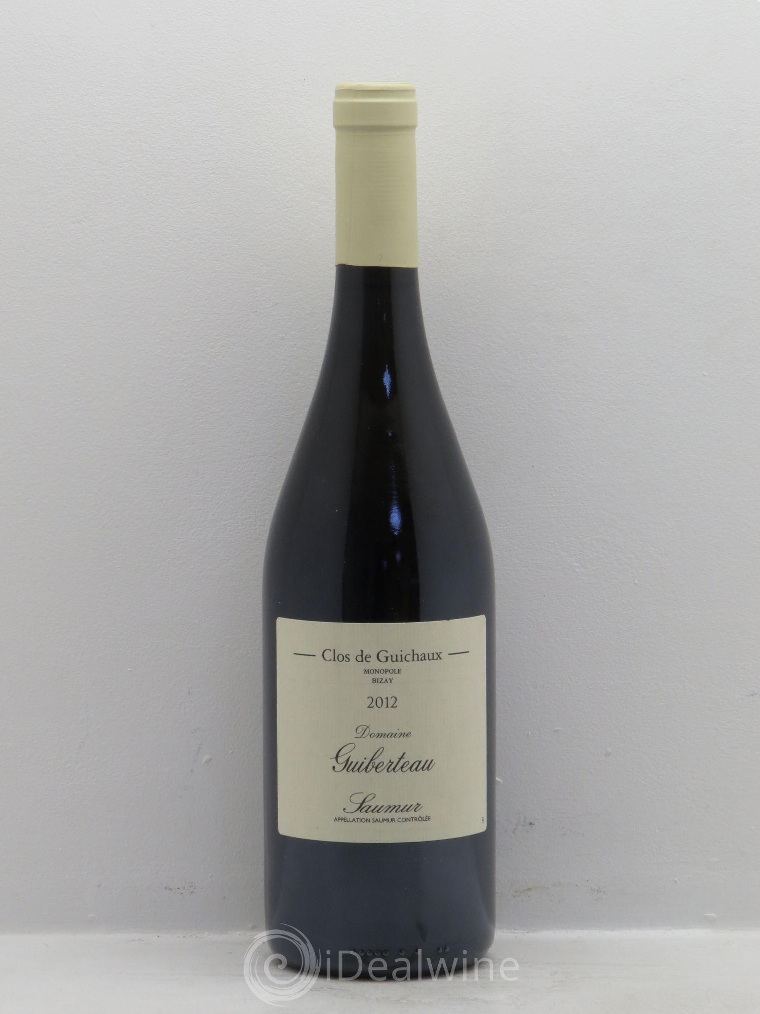Saumur Le Clos des Guichaux Monopole Bizay - Domaine Guiberteau 2012 - Posten von 1 Flasche - 0