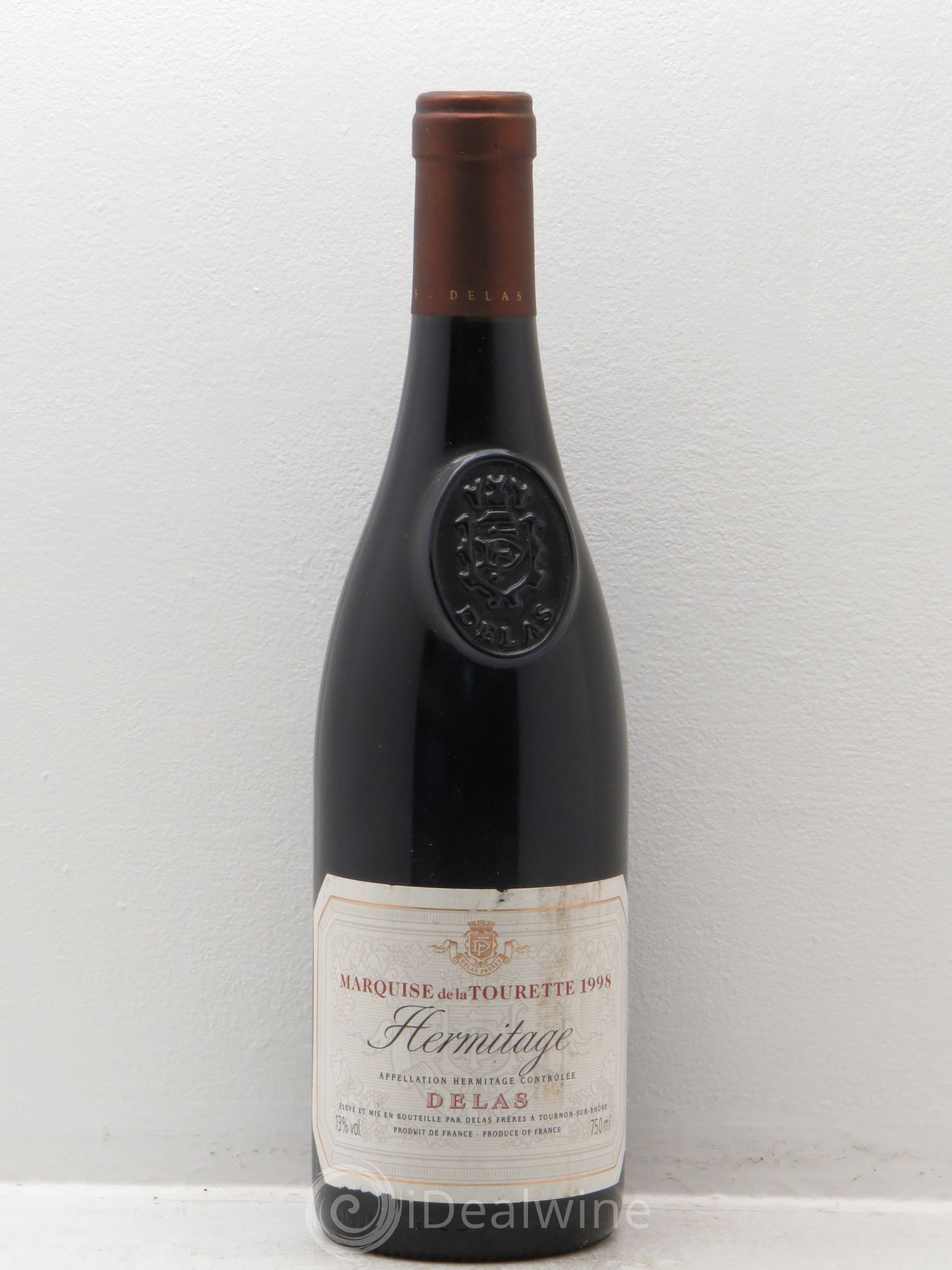 Hermitage Marquise de la Tourette Delas Frères 1998 - Lot de 1 bouteille - 0