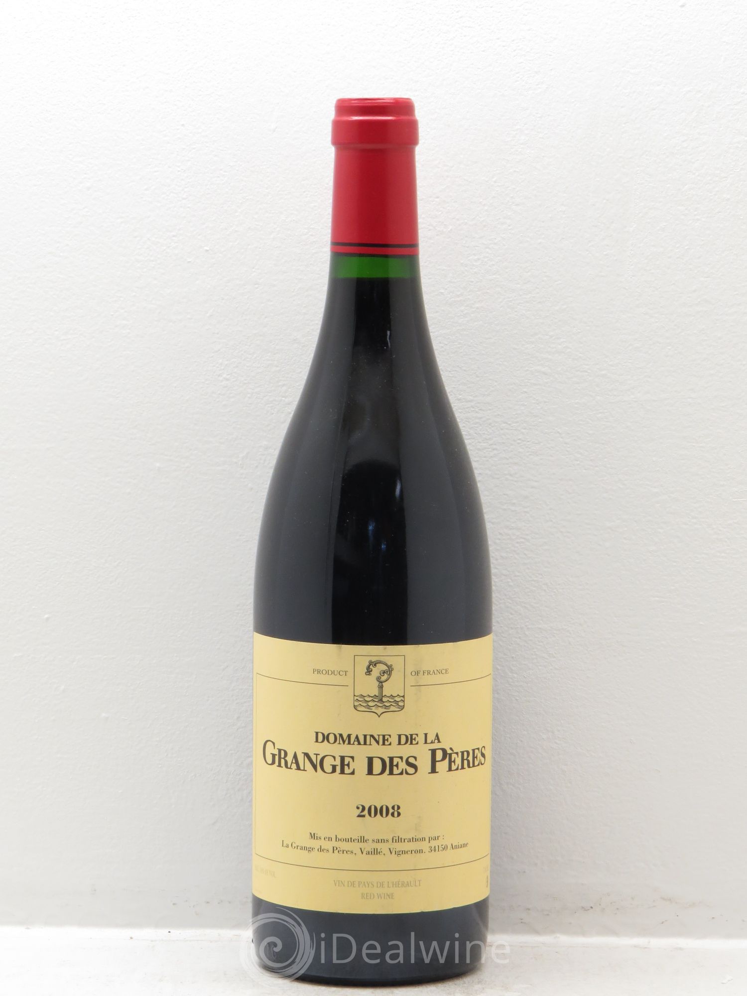 Pays d'Hérault Grange des Pères Laurent Vaillé 2008 - Lot de 1 bouteille - 0