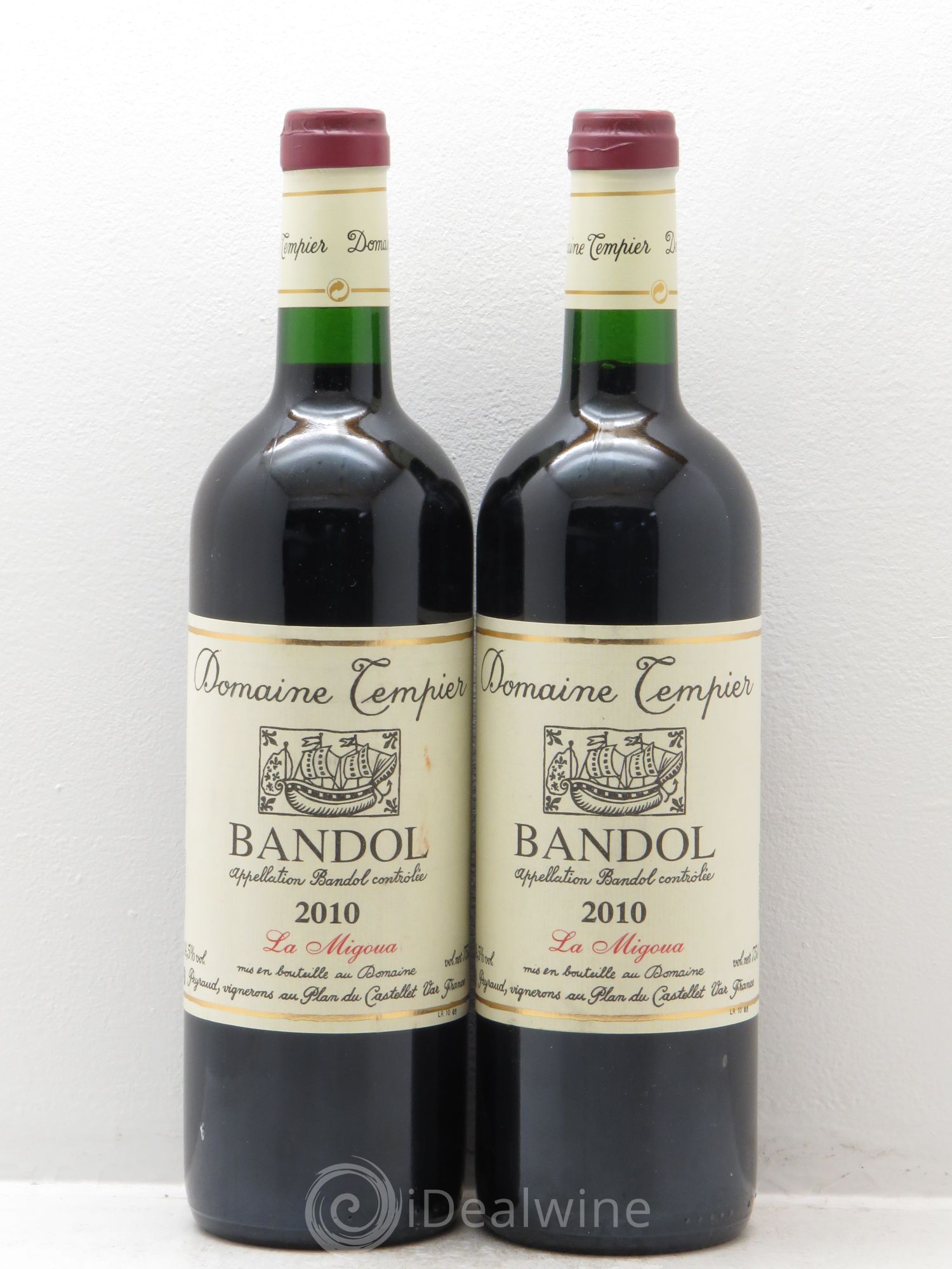 Bandol Domaine Tempier Cuvée La Migoua Famille Peyraud 2010 - Lot de 2 bouteilles - 0