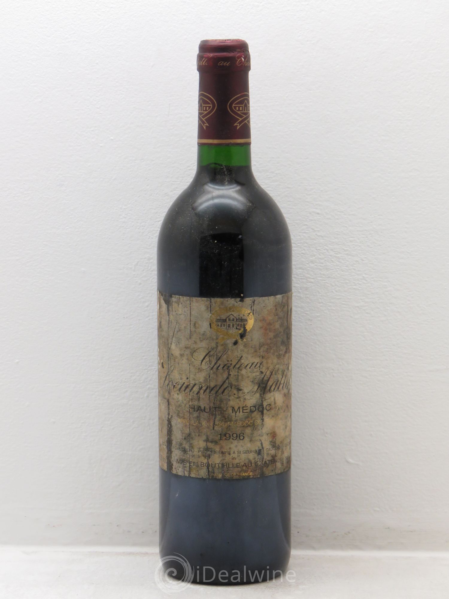 Château Sociando Mallet 1996 - Lot de 1 bouteille - 0