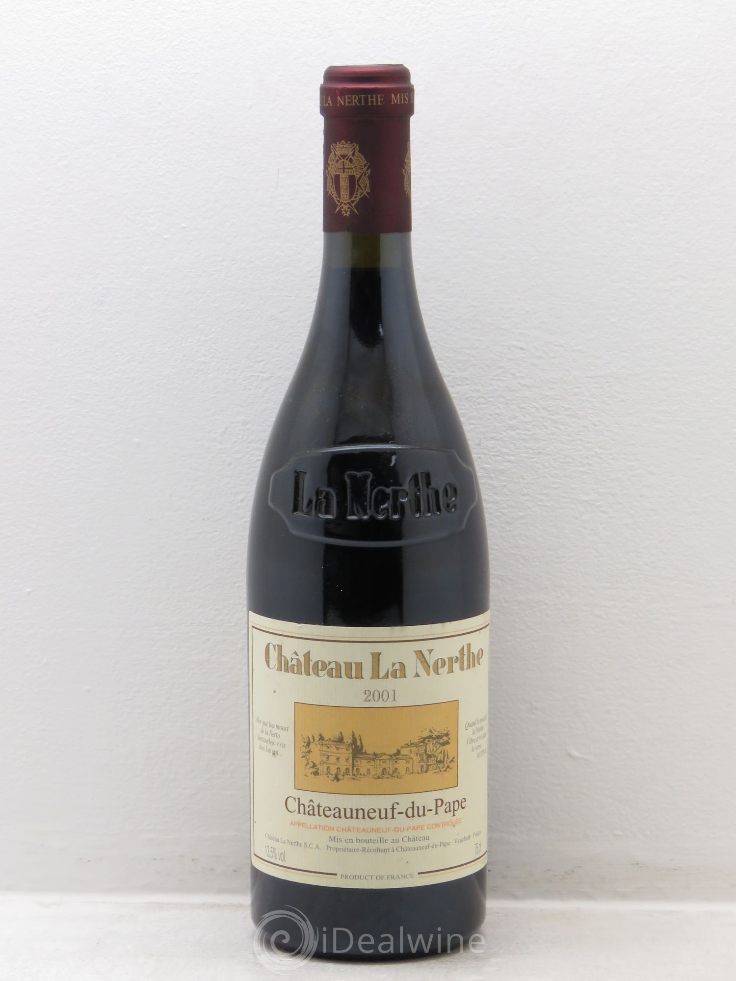Châteauneuf-du-Pape Château la Nerthe Famille Richard 2001 - Lot de 1 bouteille - 0