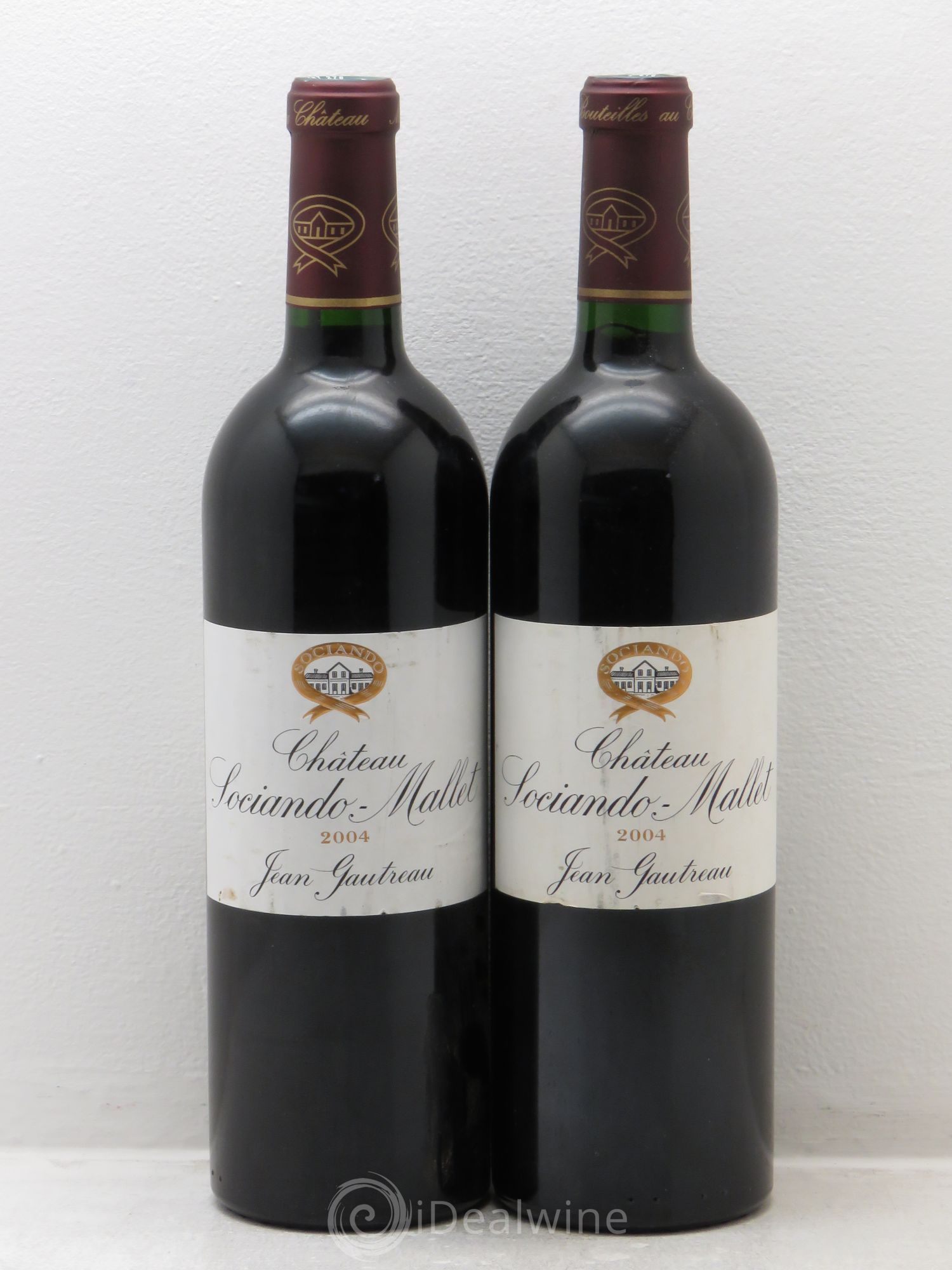 Château Sociando Mallet 2004 - Lot de 2 bouteilles - 0