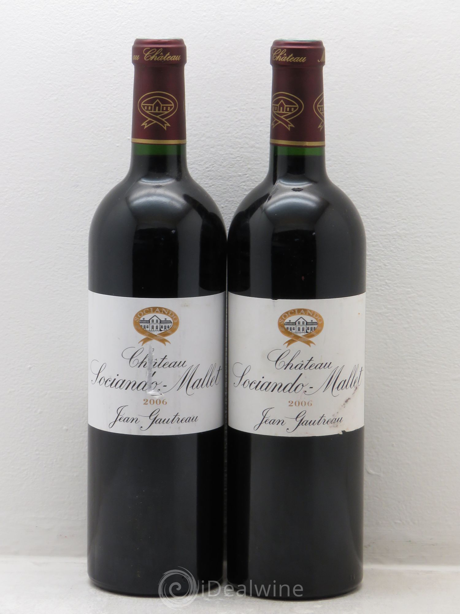 Château Sociando Mallet 2006 - Lot de 2 bouteilles - 0