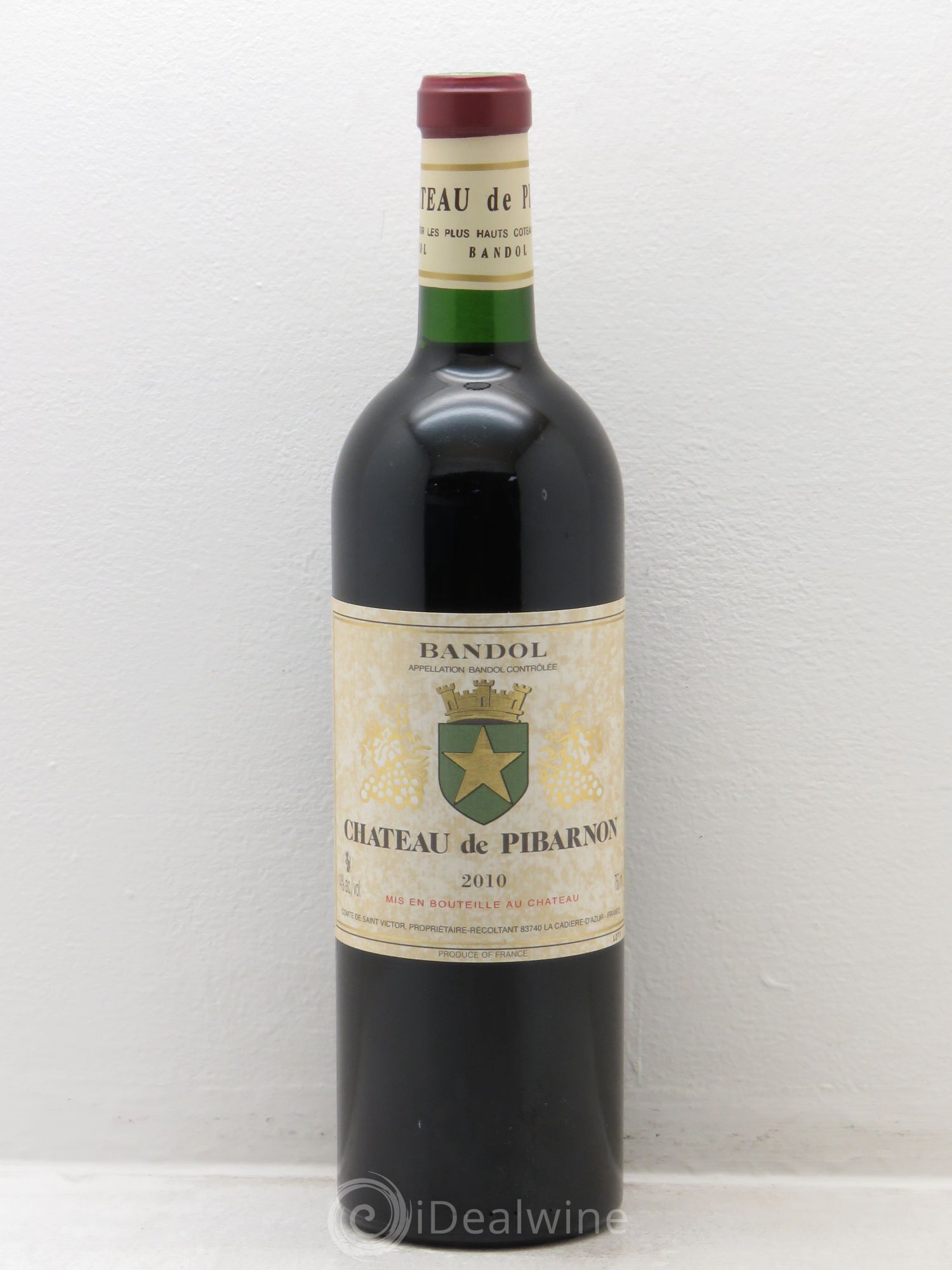Bandol Château de Pibarnon Comte de Saint-Victor 2010 - Lot de 1 bouteille - 0