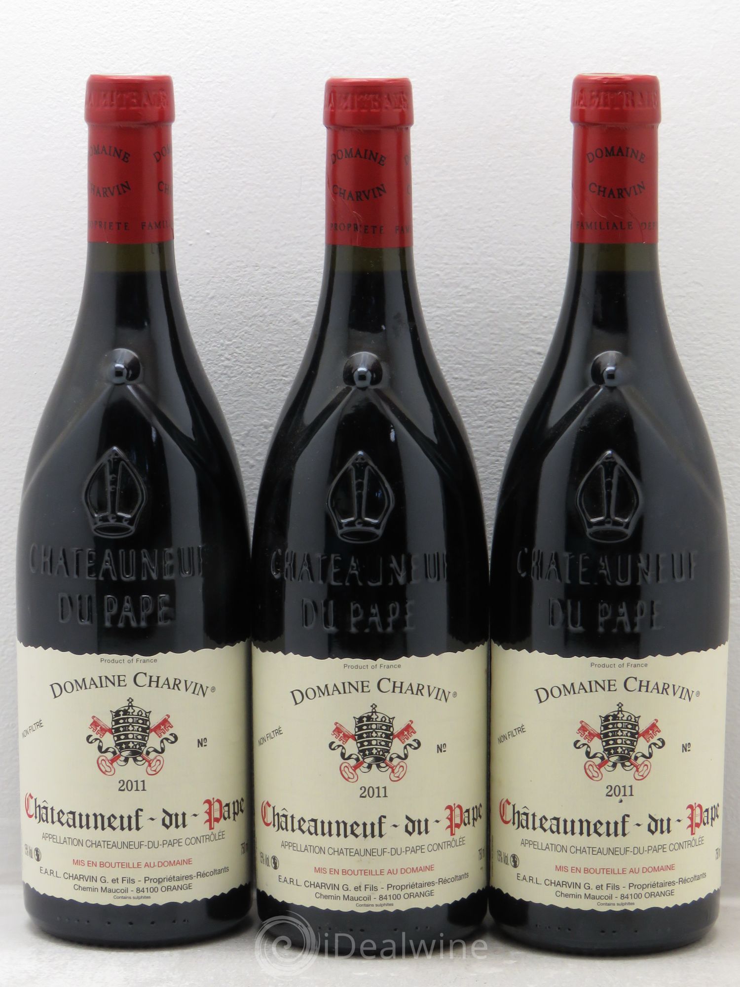 Châteauneuf-du-Pape Charvin (Domaine) 2011 - Lot de 3 bouteilles - 0