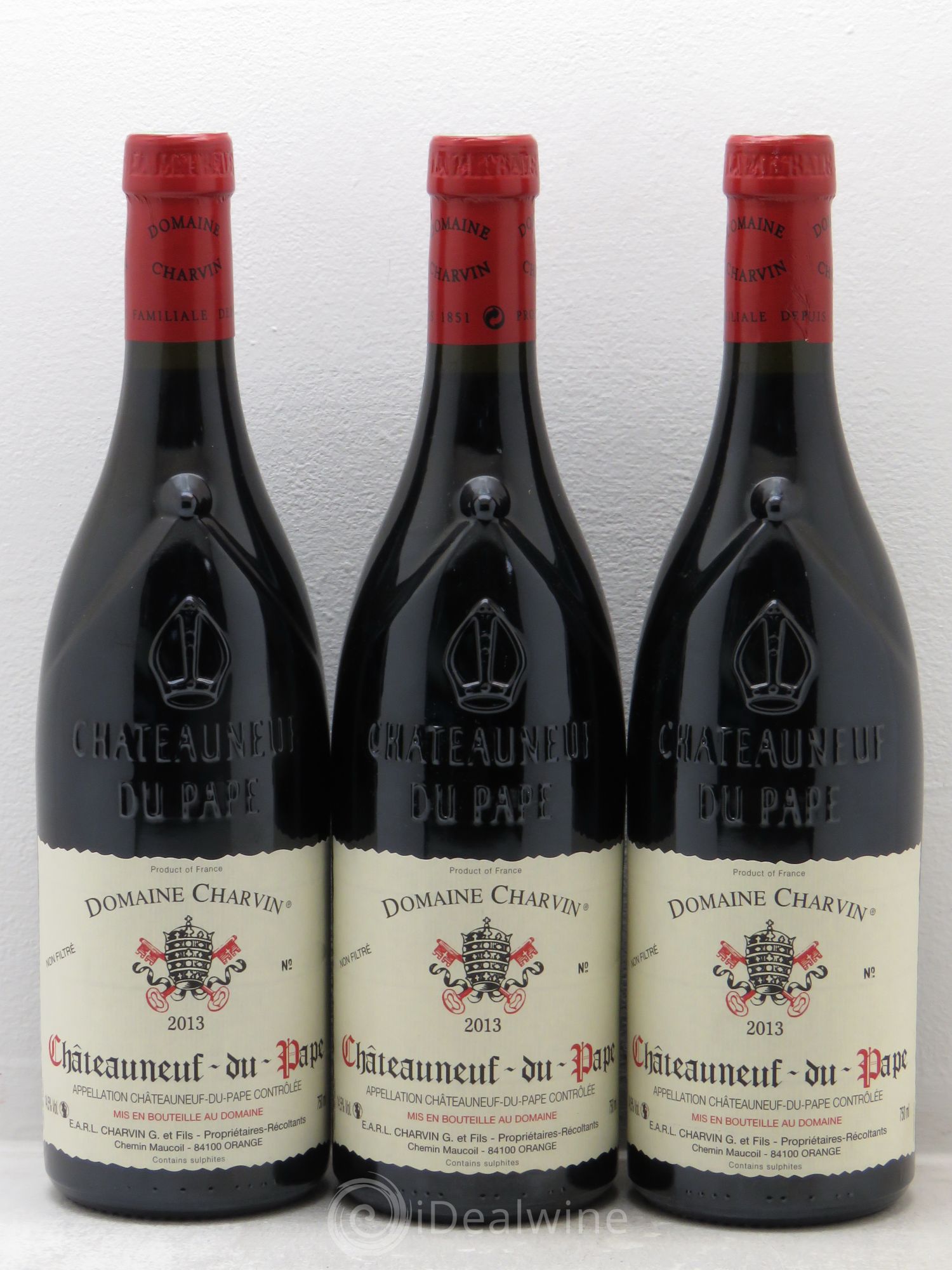 Châteauneuf-du-Pape Charvin (Domaine) 2013 - Lot de 3 bouteilles - 0