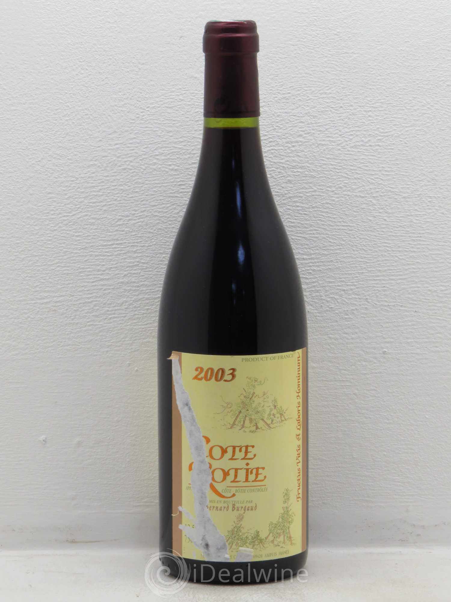 Côte-Rôtie Bernard Burgaud 2003 - Lot de 1 bouteille - 0