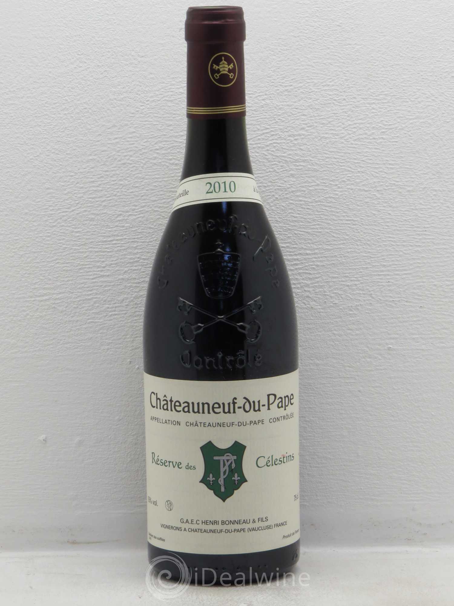 Châteauneuf-du-Pape Réserve des Célestins Henri Bonneau & Fils 2010 - Lot de 1 bouteille - 0