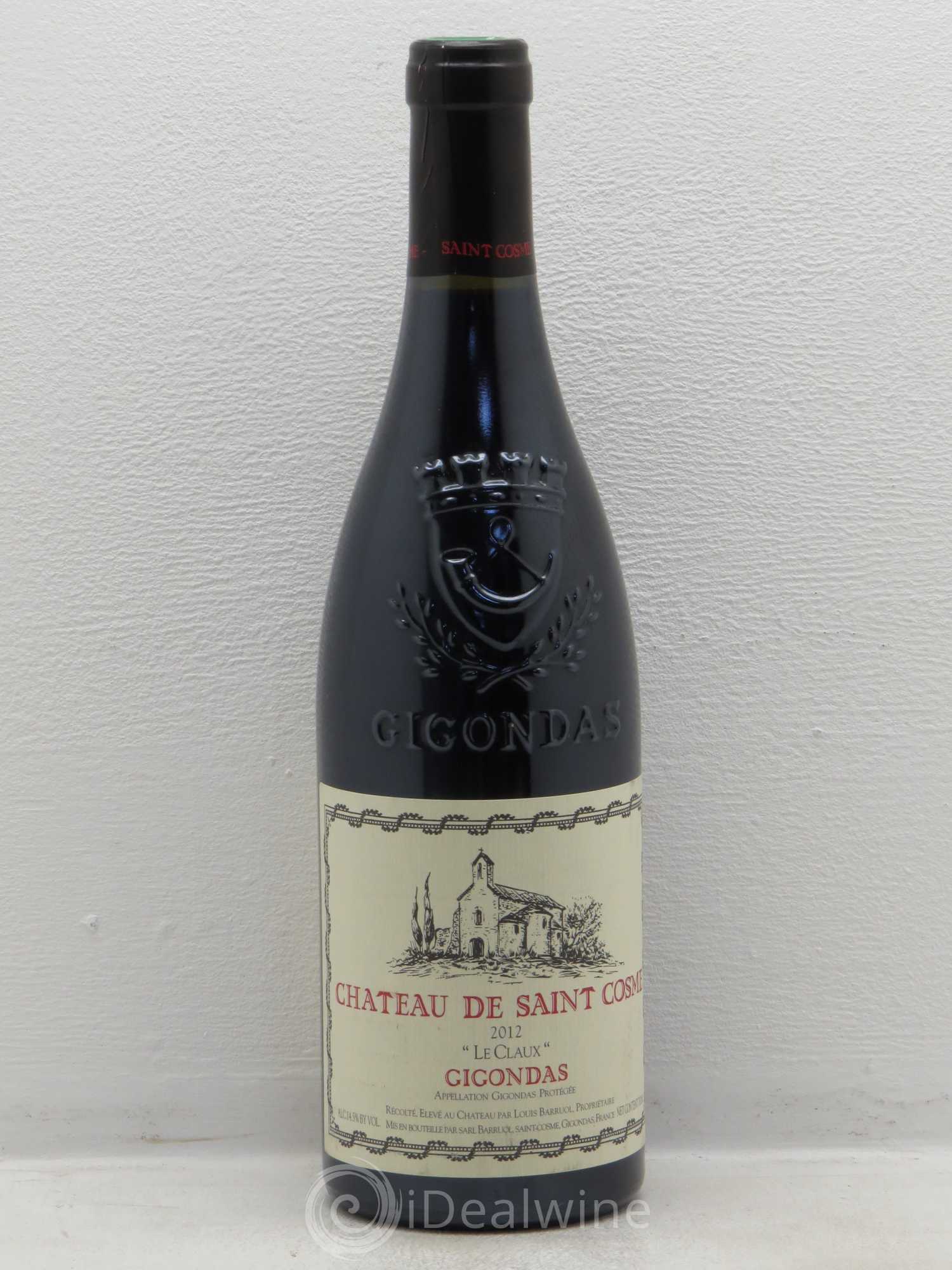 Gigondas Le Claux Saint Cosme 2012 - Lot de 1 bouteille - 0