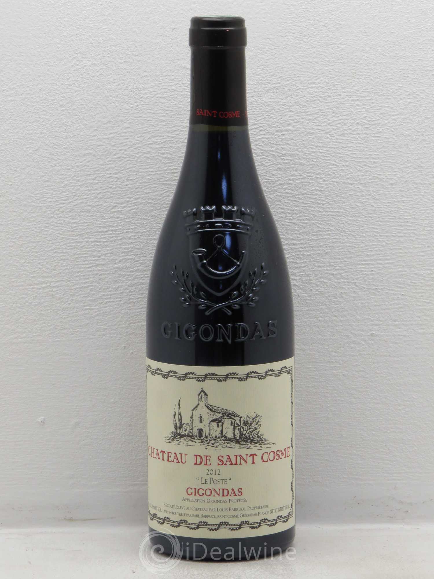 Gigondas Le Poste Saint Cosme 2012 - Lot de 1 bouteille - 0