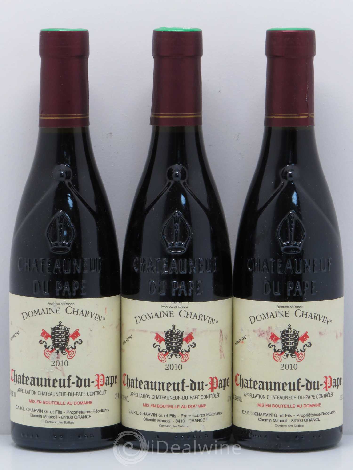 Châteauneuf-du-Pape Charvin (Domaine) 2010 - Lot de 6 demi bouteilles - 2